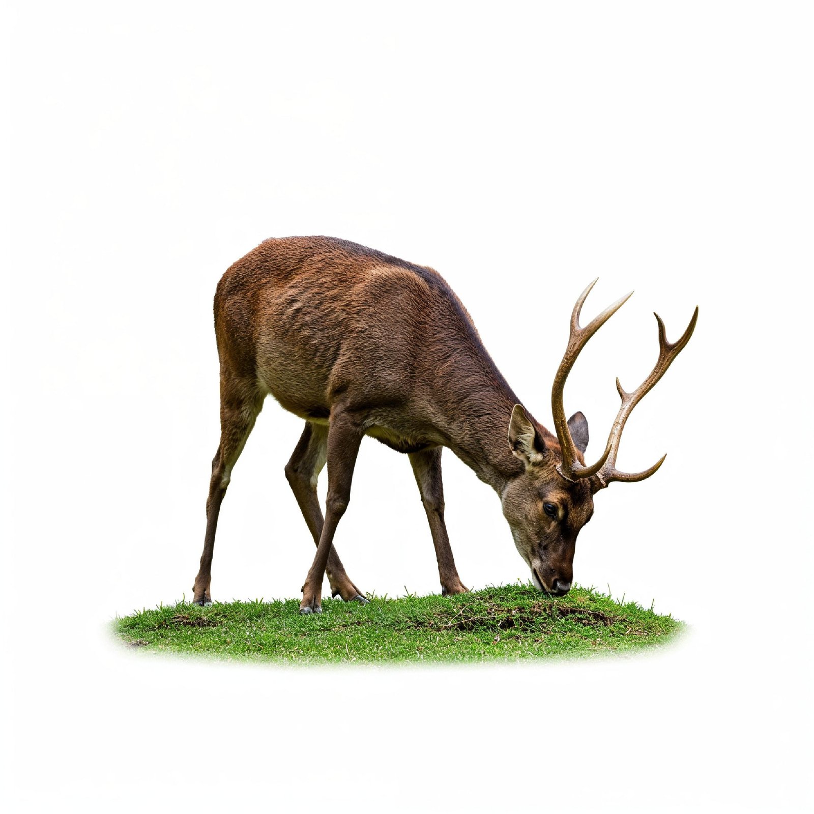 Deer Isolated on White Background Wildlife Animal Nature Portrait