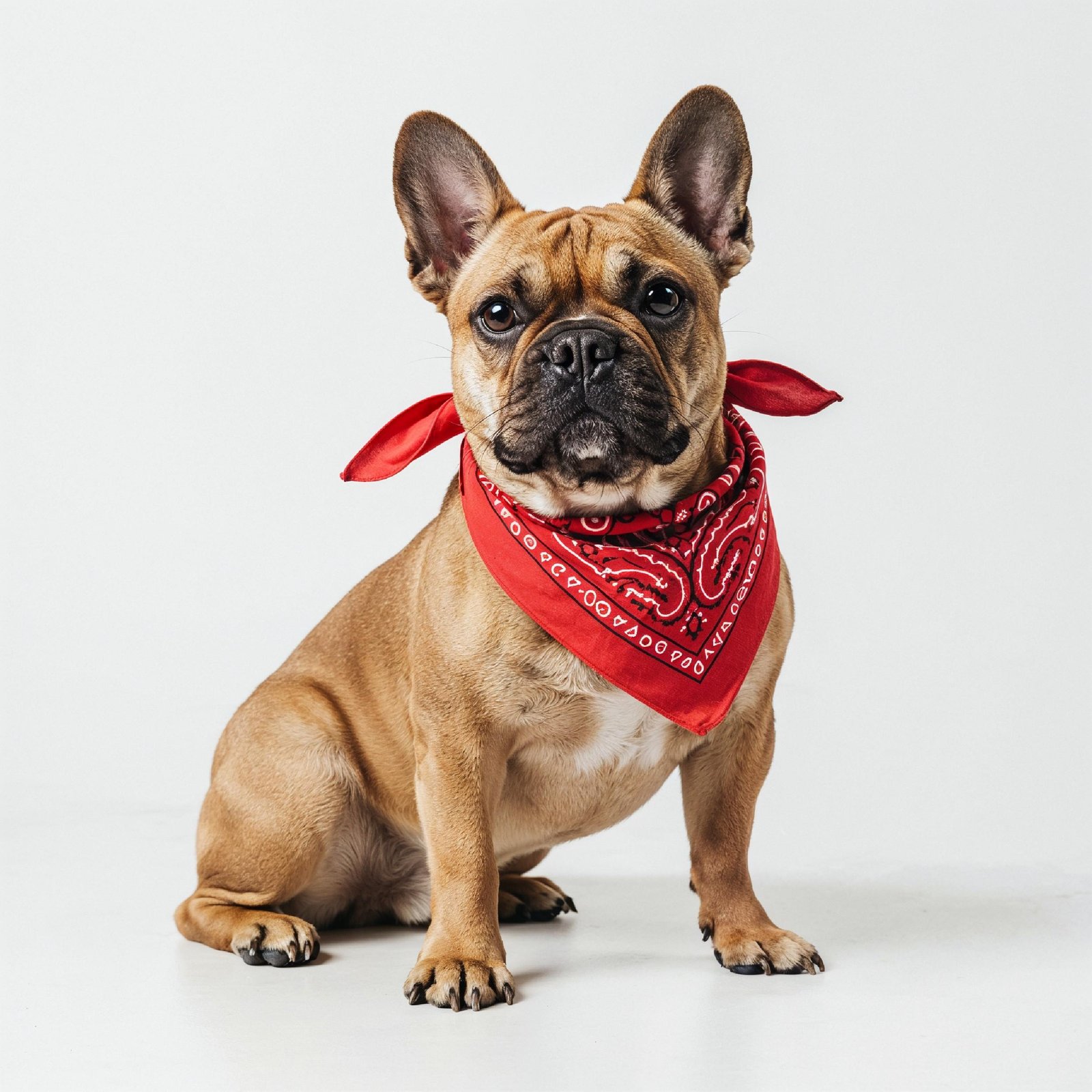 Domestic Dog Isolated on White Background Studio Portrait