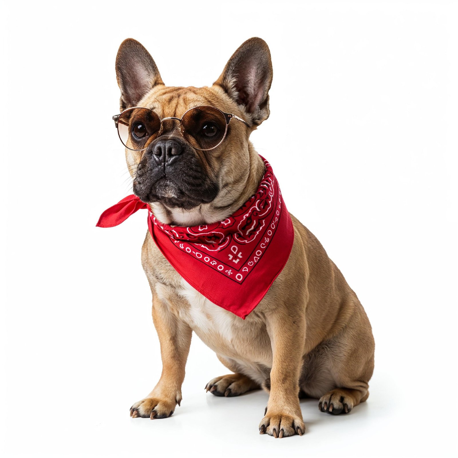 Domestic Dog Isolated on White Background Studio Portrait