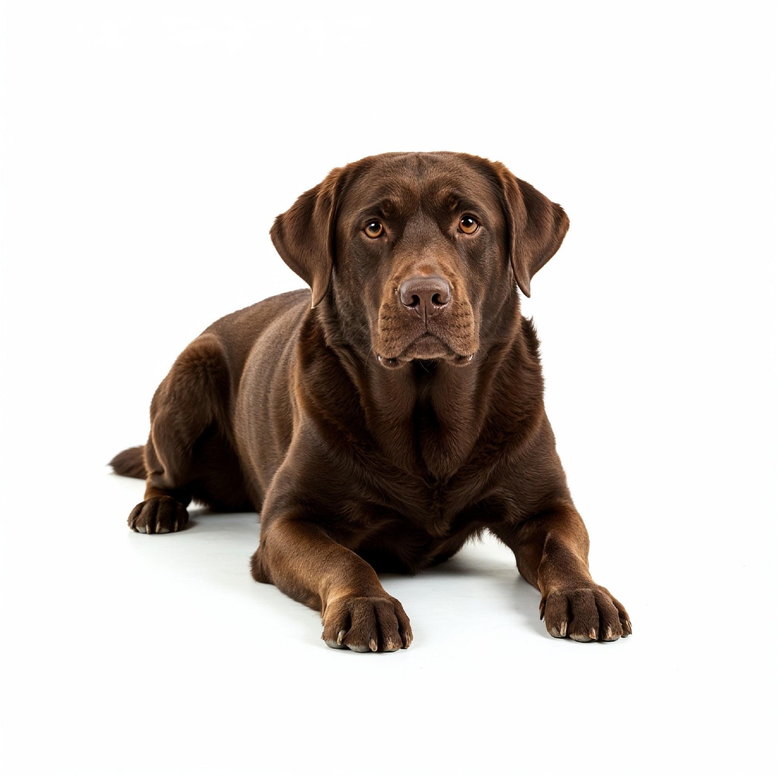 Domestic Dog Isolated on White Background Studio Portrait
