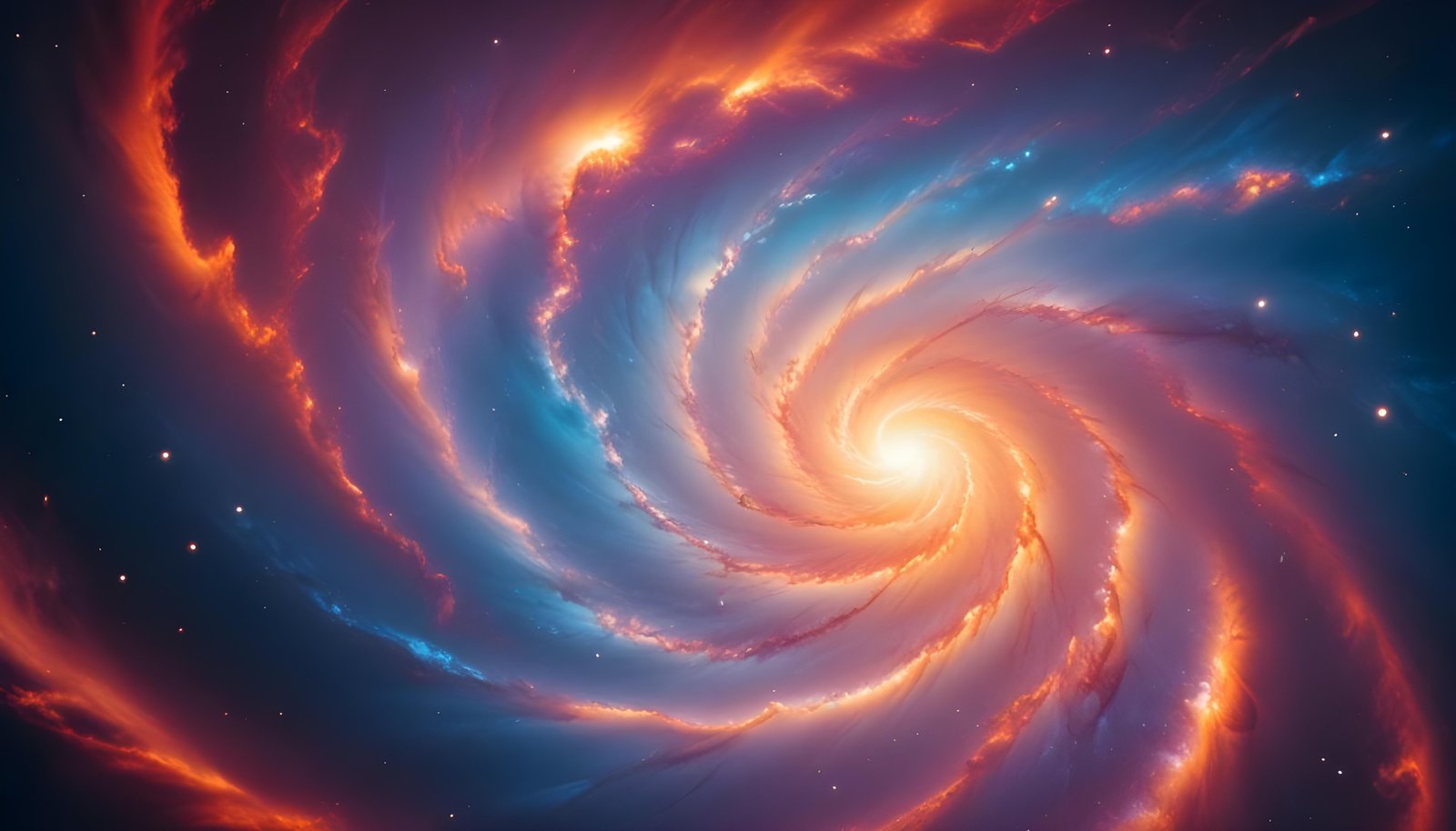 Mesmerizing Spiral Galaxy and Deep Space Nebula Illustration Background
