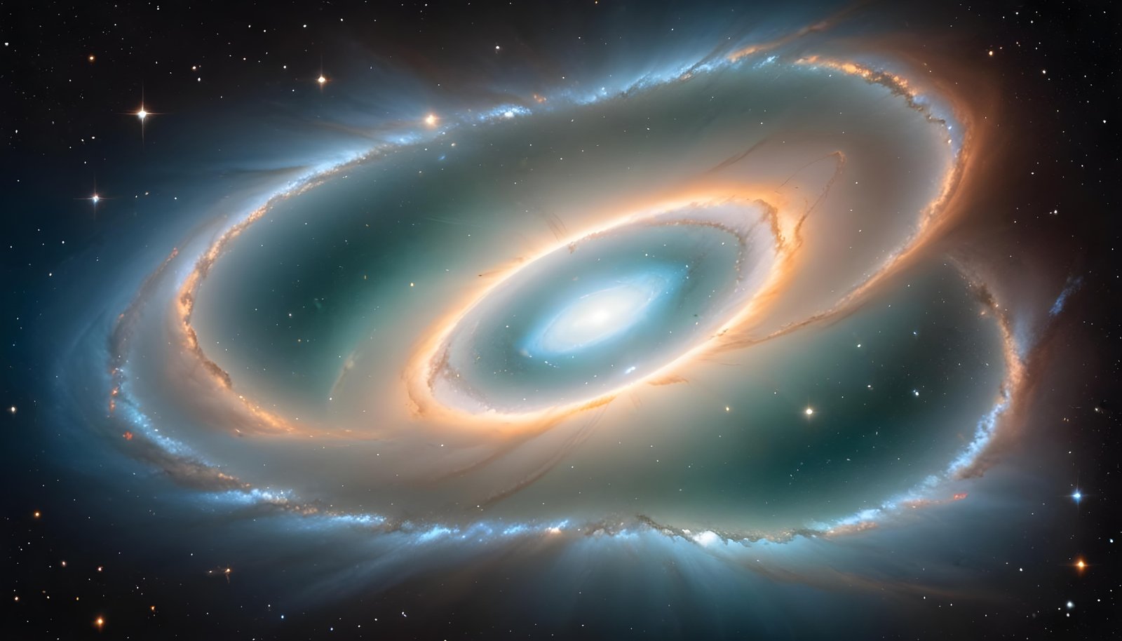 Mesmerizing Spiral Galaxy and Deep Space Nebula Illustration Background
