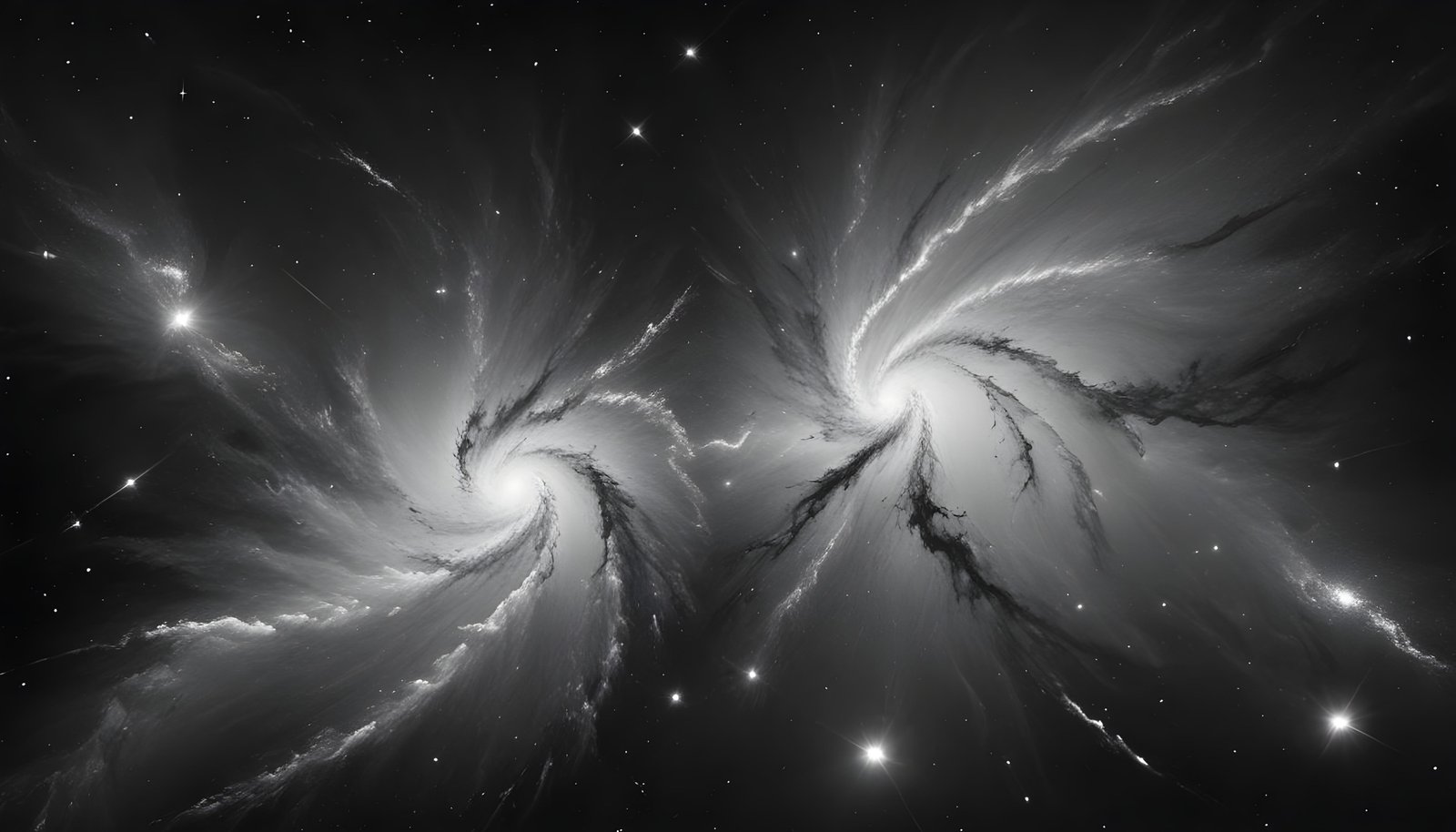 Mesmerizing Spiral Galaxy and Deep Space Nebula Illustration Background