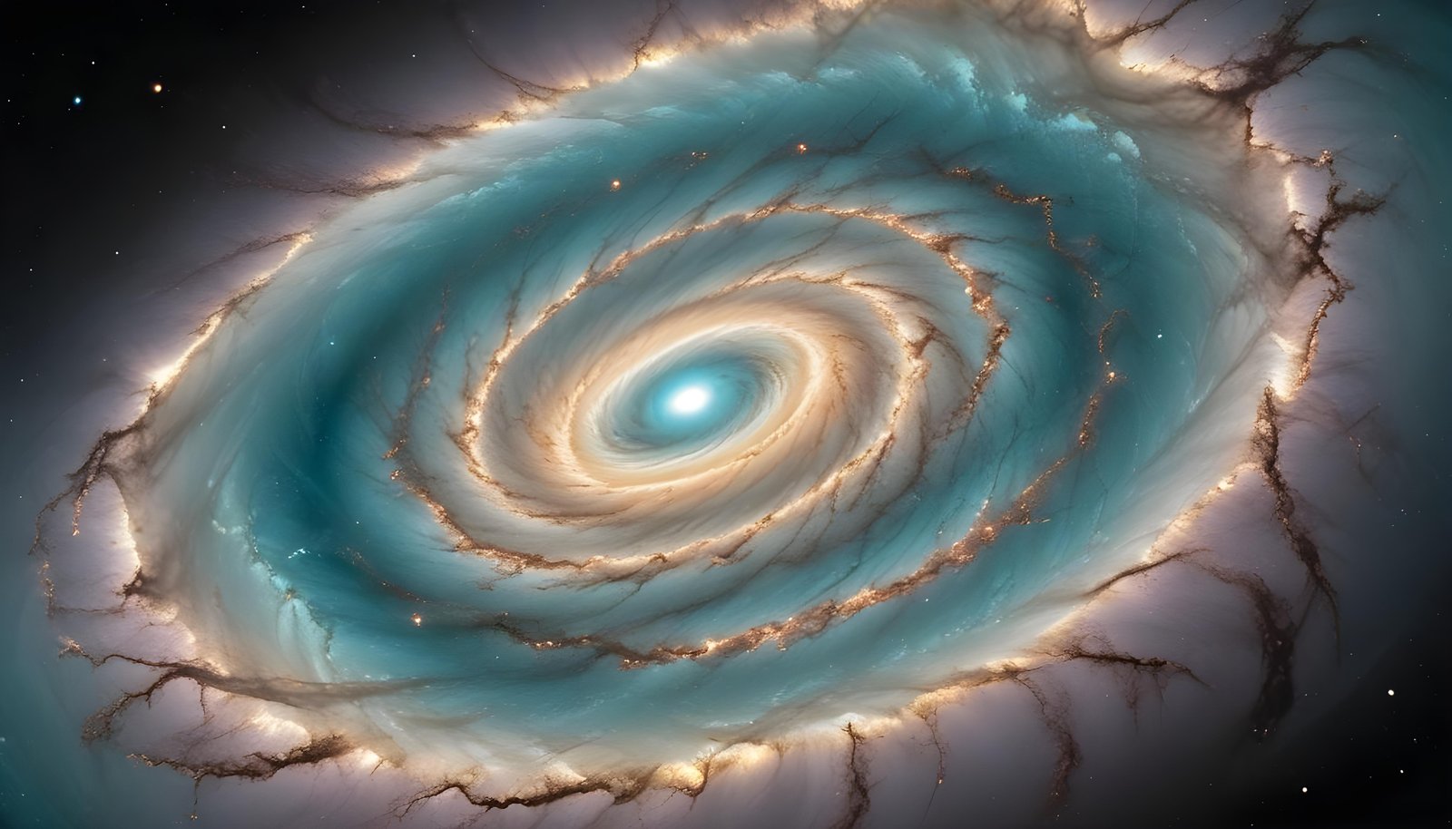 Mesmerizing Spiral Galaxy and Deep Space Nebula Illustration Background