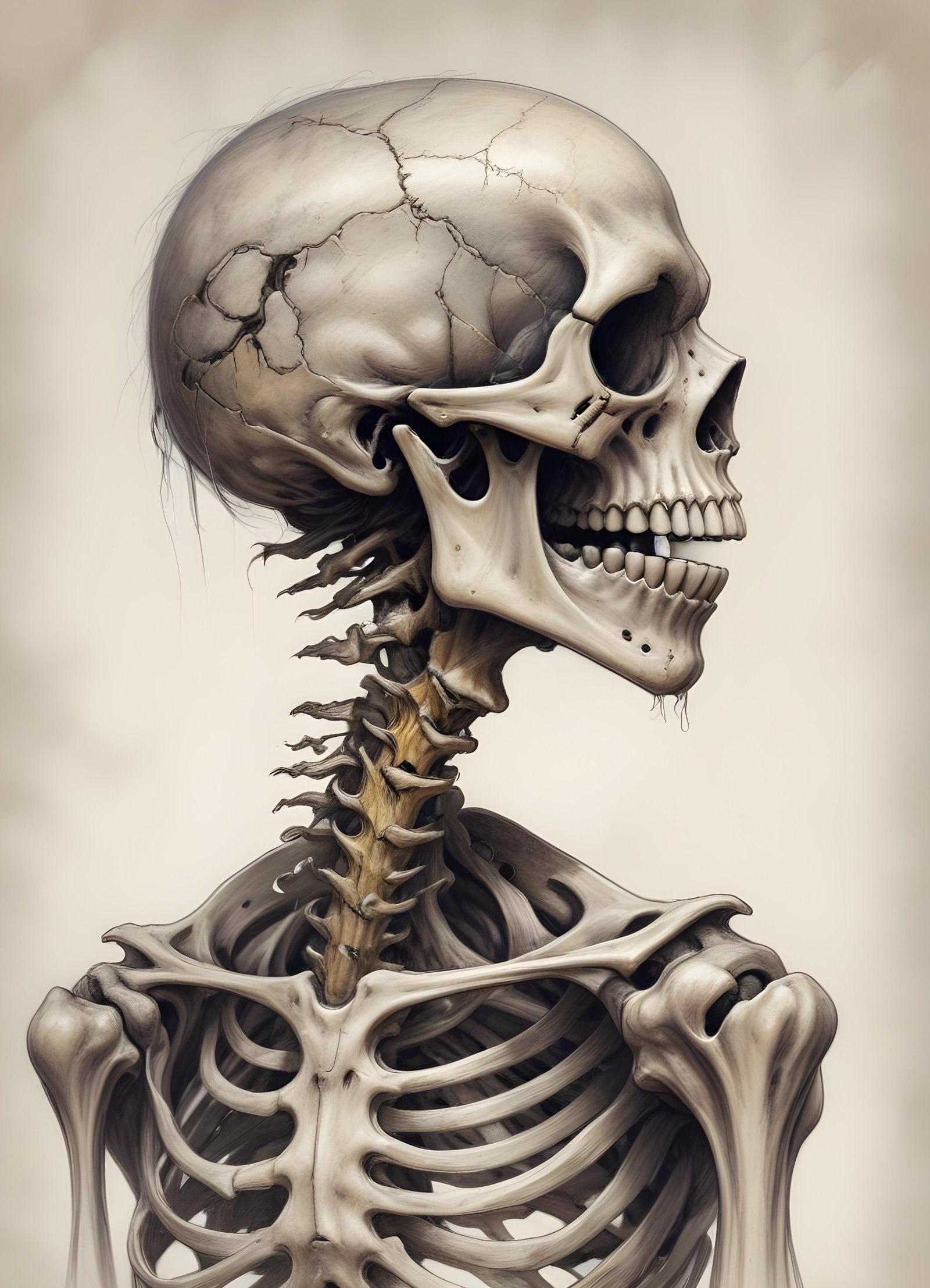 Detailed Zombie and Undead Horror Character Sketch Illustration Artwork
