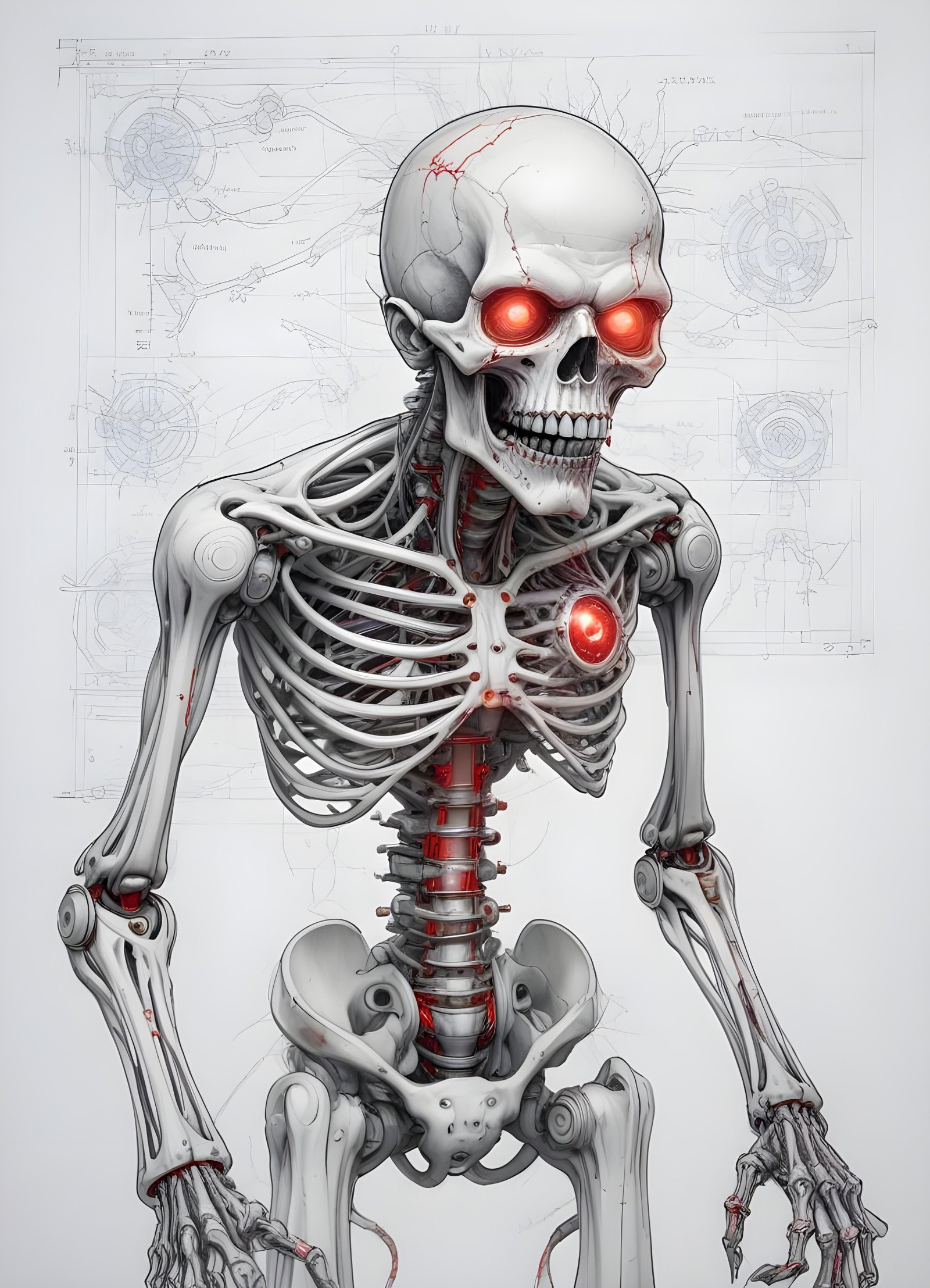 Detailed Zombie and Undead Horror Character Sketch Illustration Artwork