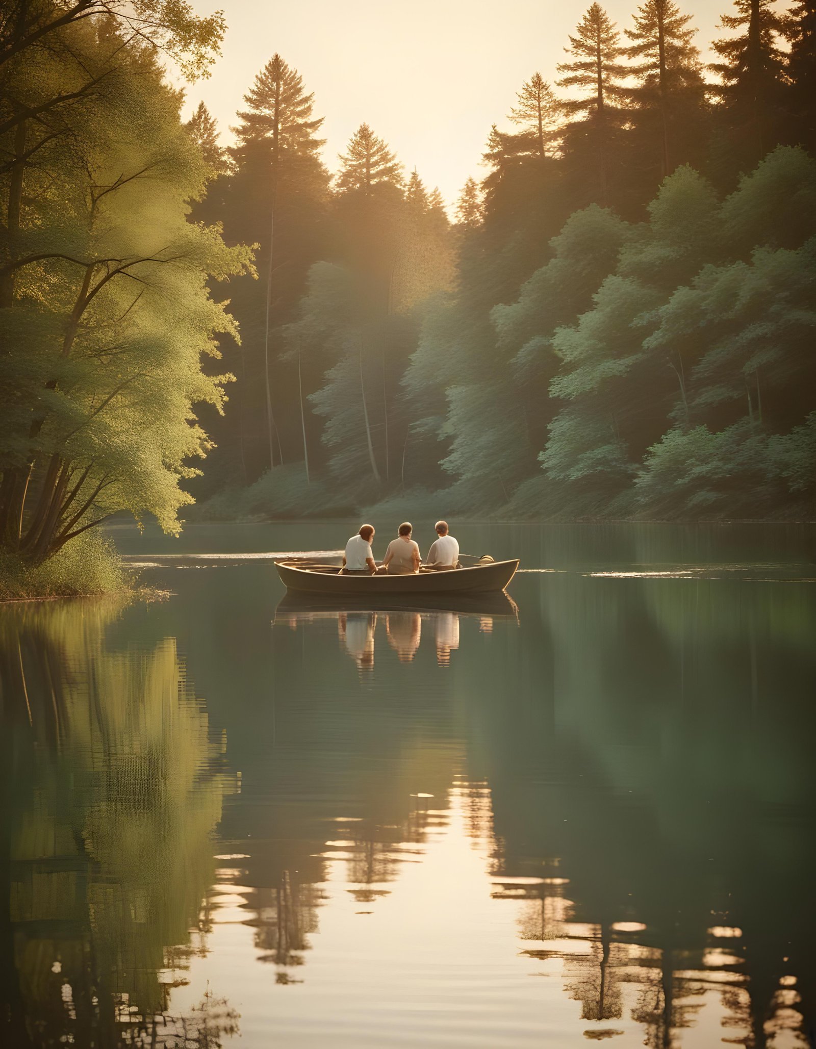 Romantic Couple Walking Together in Nature at Sunset and Moonlight Background