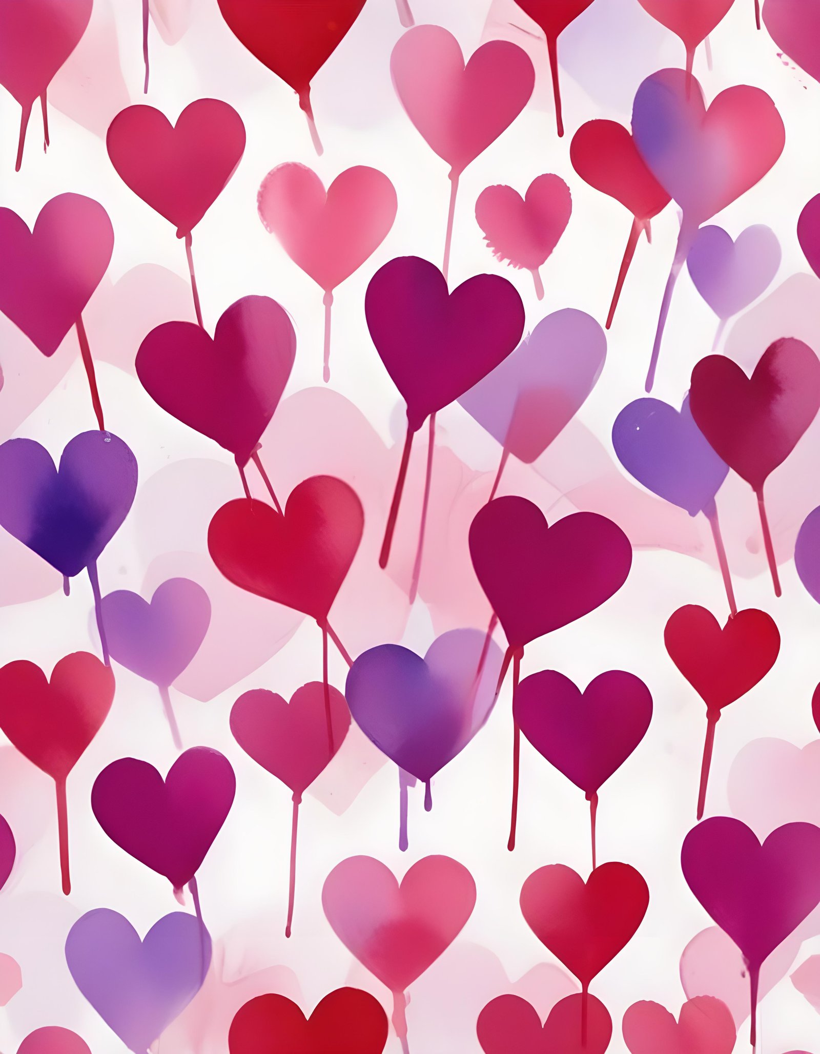 Romantic Heart Background with Love Theme and Valentine Day Design