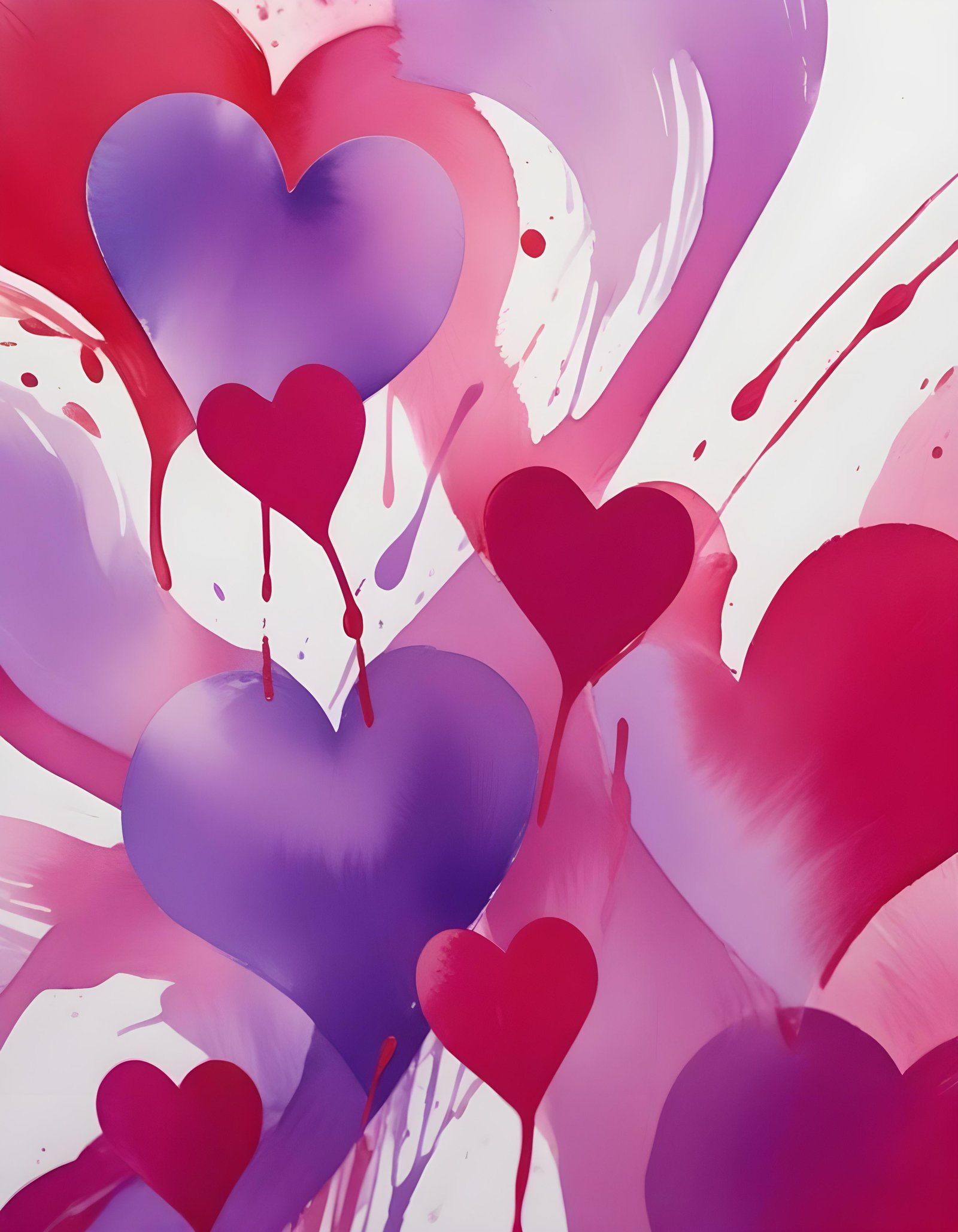 Romantic Heart Background with Love Theme and Valentine Day Design