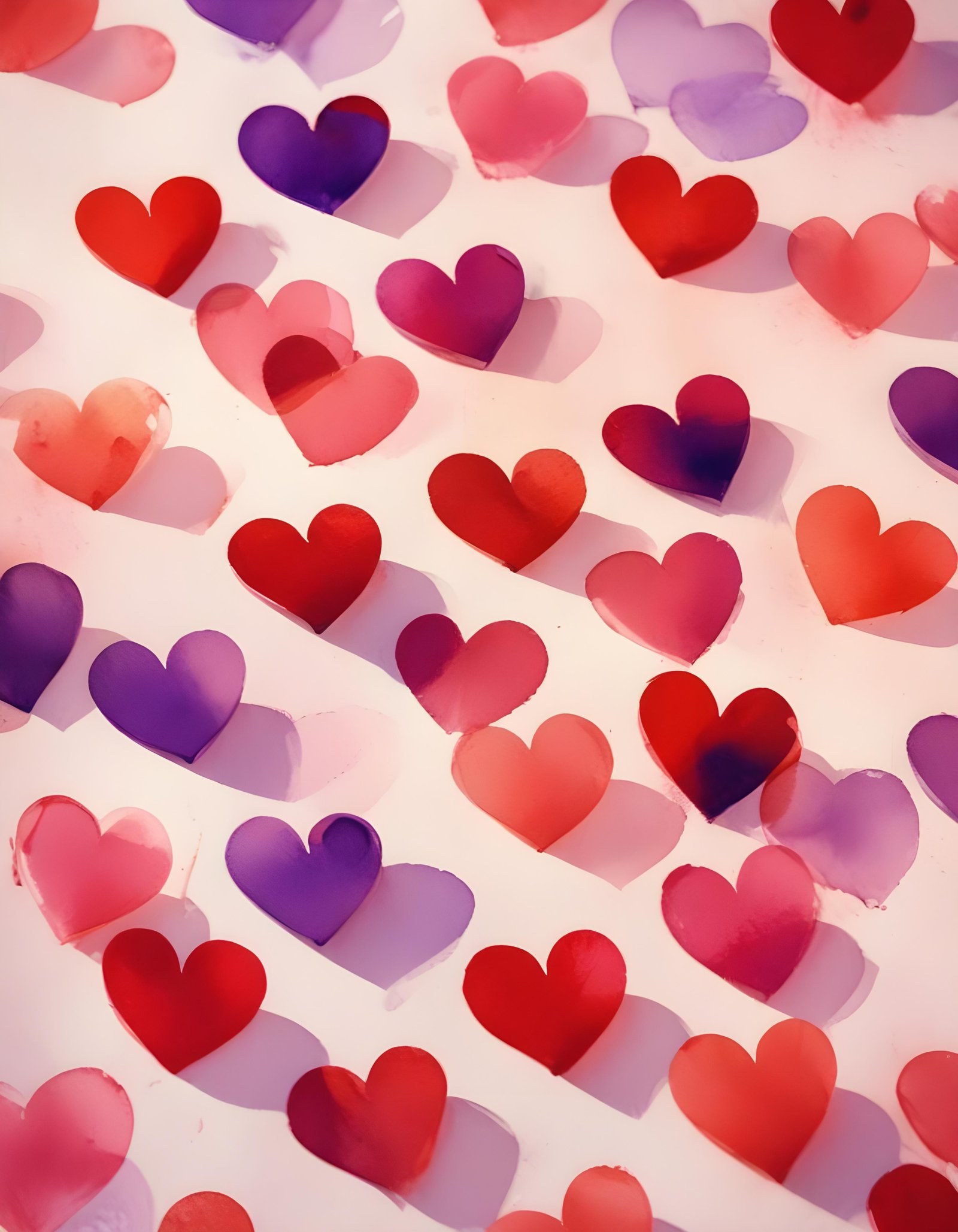 Romantic Heart Background with Love Theme and Valentine Day Design