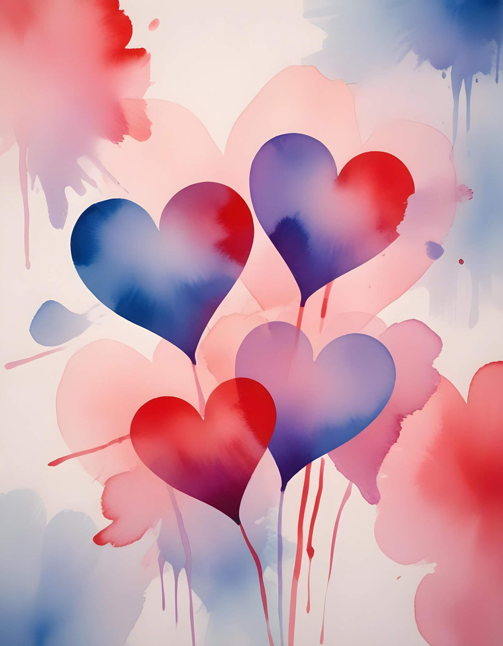 Romantic Heart Background with Love Theme and Valentine Day Design