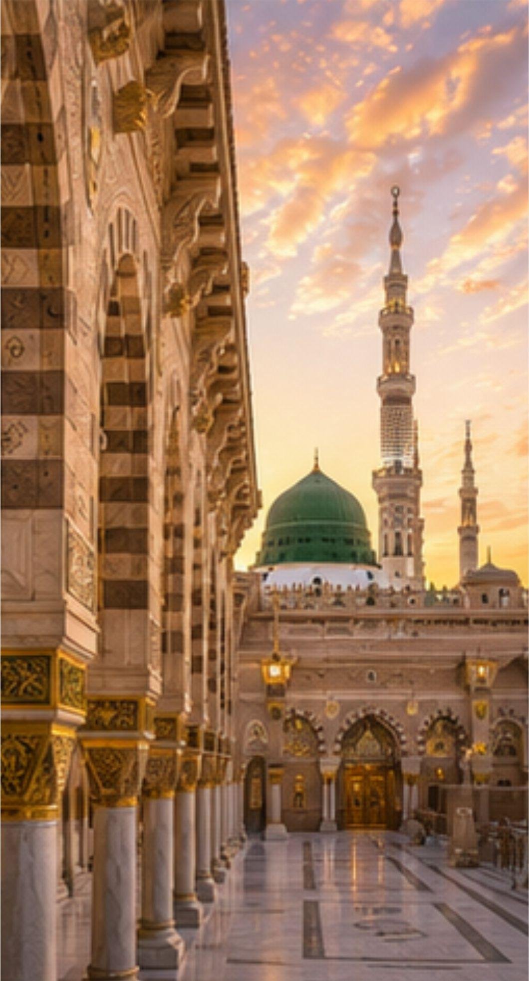 Al Masjid an Nabawi Madina Mosque Islamic Architecture, Free Imaeg Sacred Landmark Photography