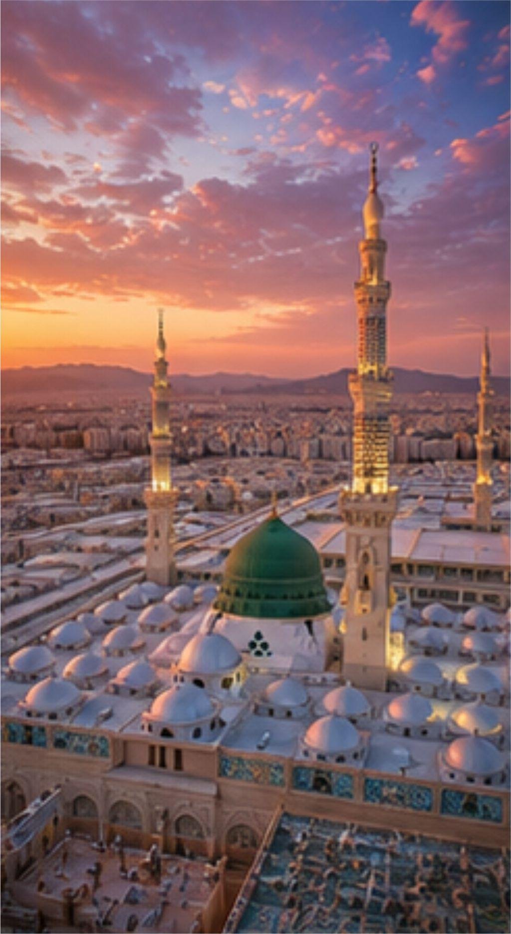 Al Masjid an Nabawi Madina Mosque Islamic Architecture, Free Imaeg Sacred Landmark Photography
