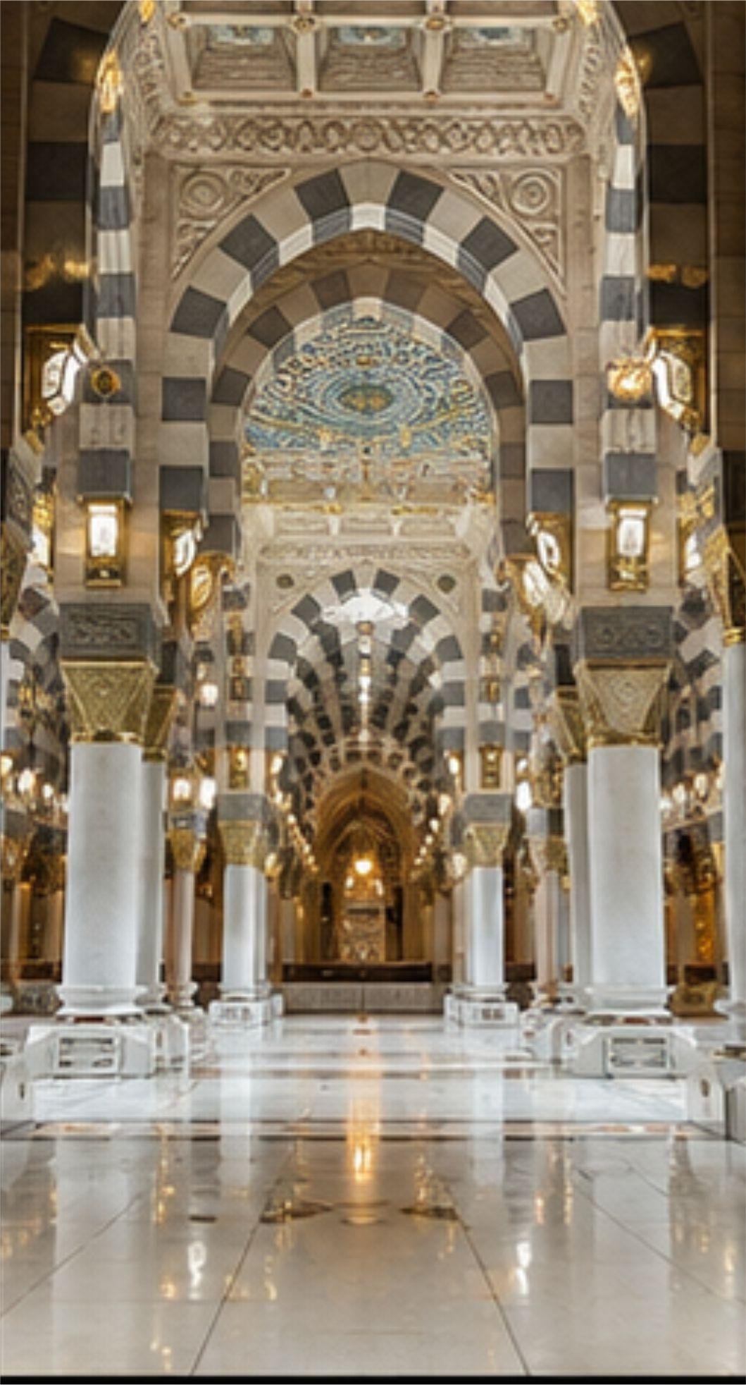 Al Masjid an Nabawi Madina Mosque Islamic Architecture, Free Imaeg Sacred Landmark Photography