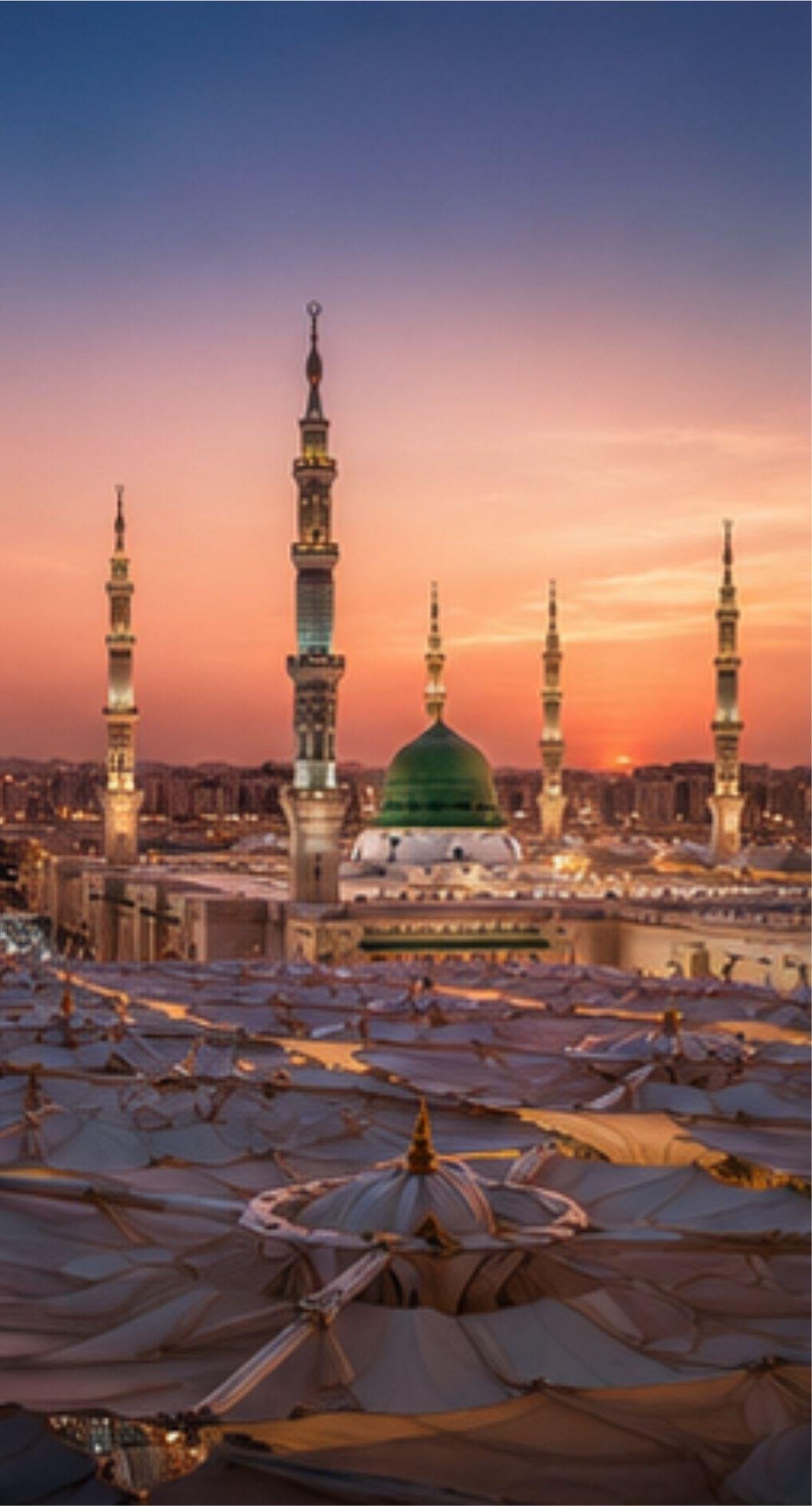 Al Masjid an Nabawi Madina Mosque Islamic Architecture, Free Imaeg Sacred Landmark Photography