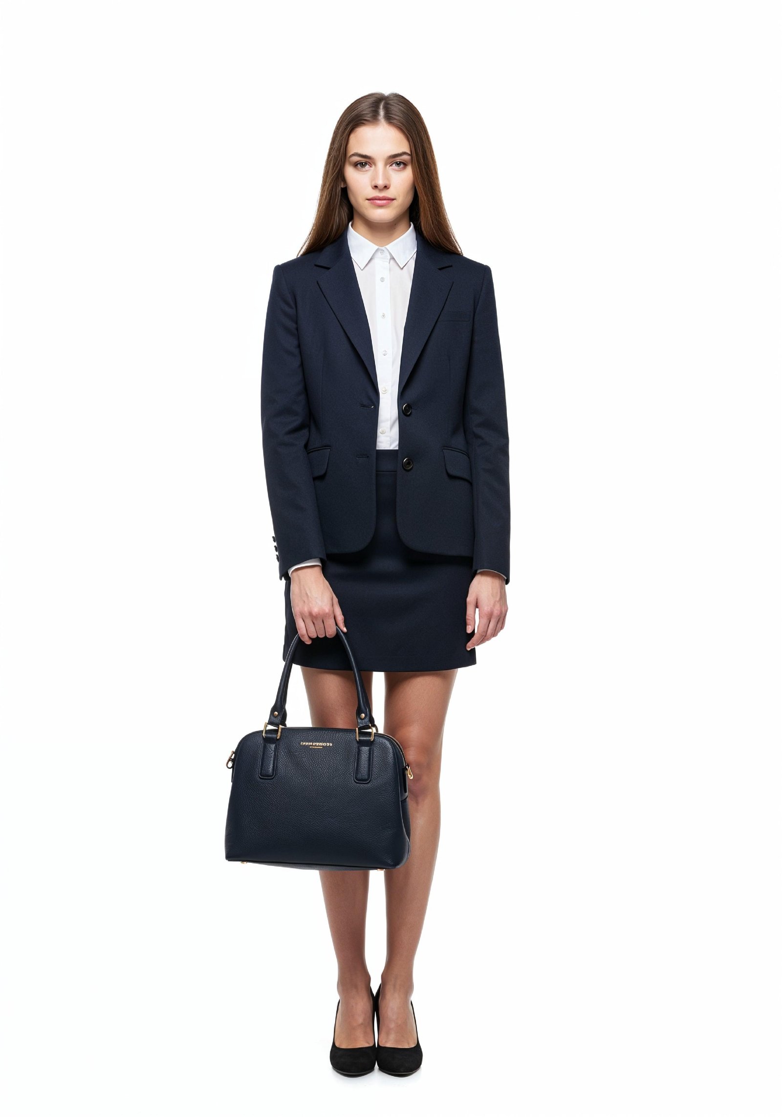 Beautiful Young Businesswoman in Professional Office Attire
