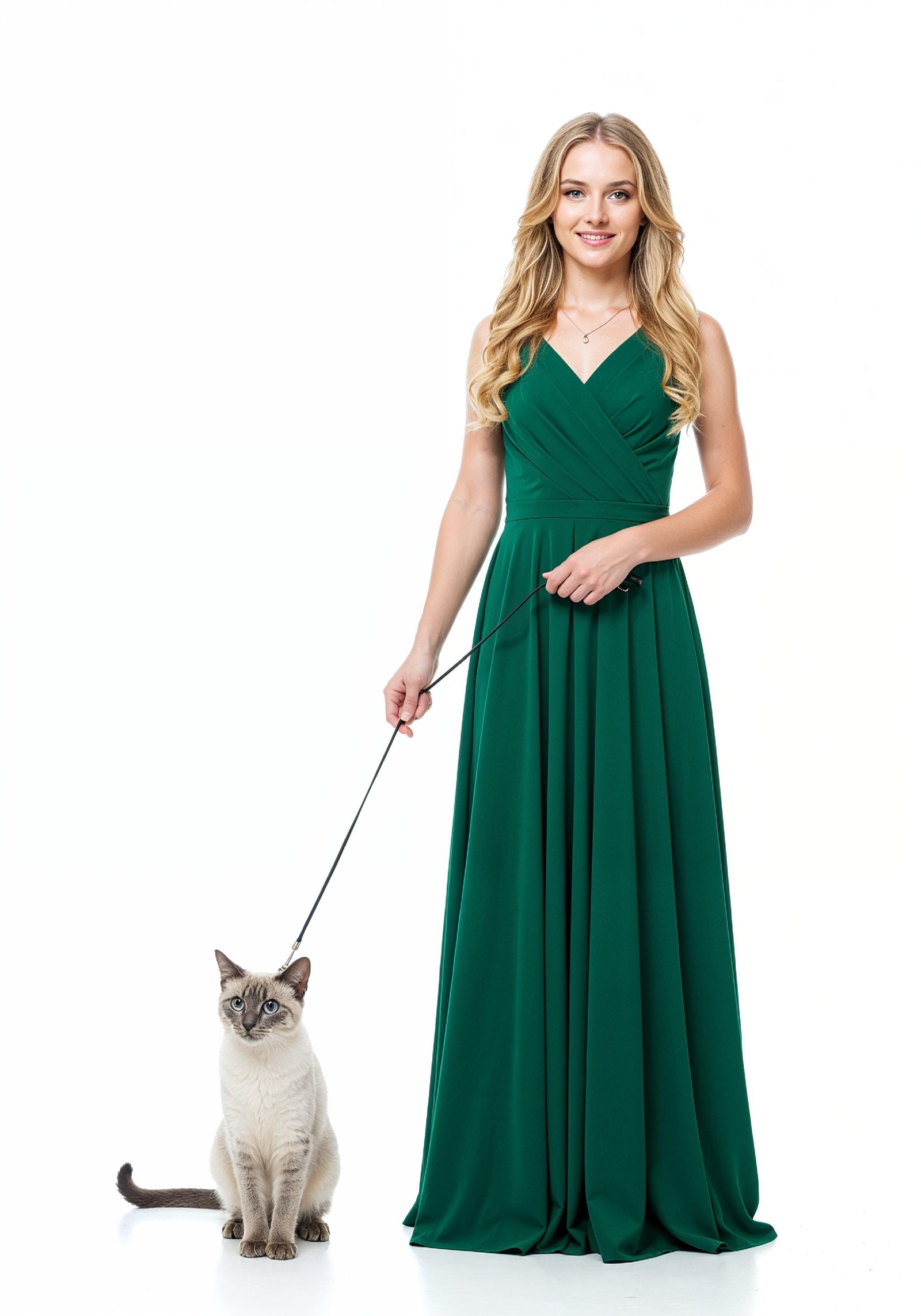 Young Woman Holding Pet Cat Lifestyle Portrait with Casual Fashion and Animal Companion