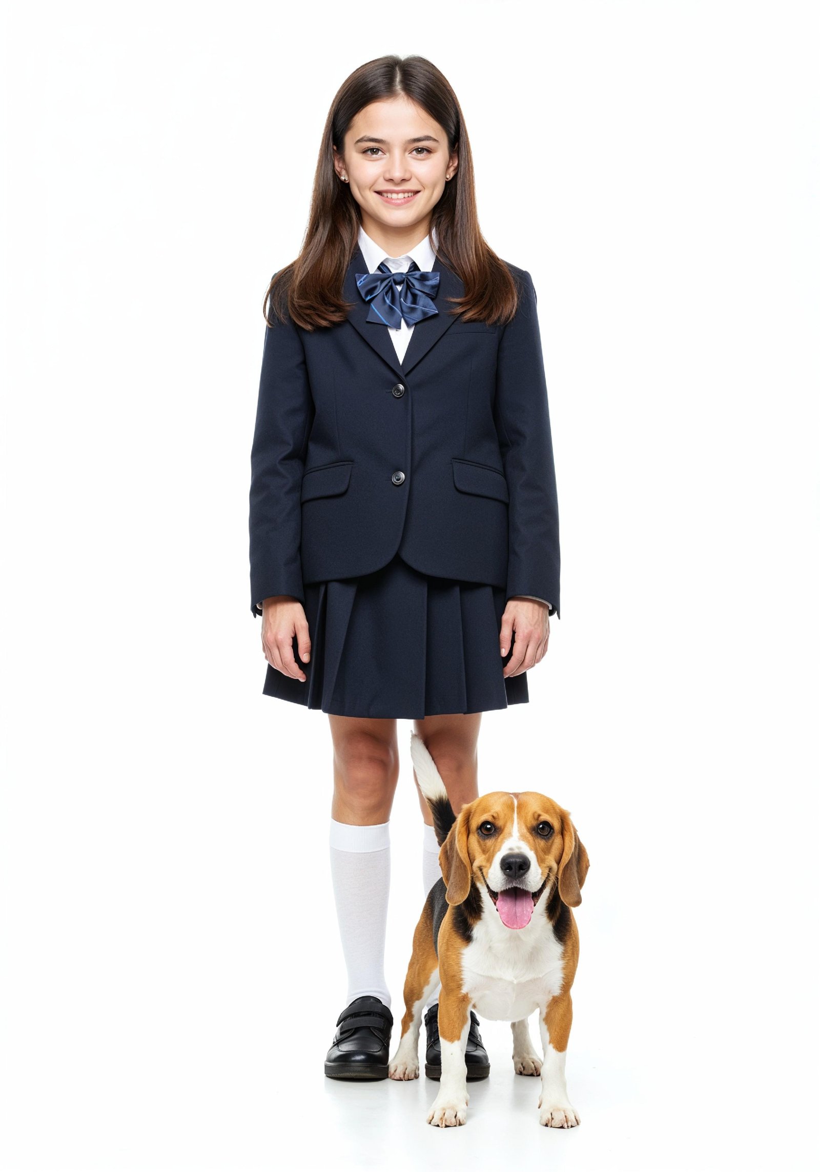 Young Woman with Pet Dog Lifestyle Portrait in Casual Fashion and Animal Companion Theme