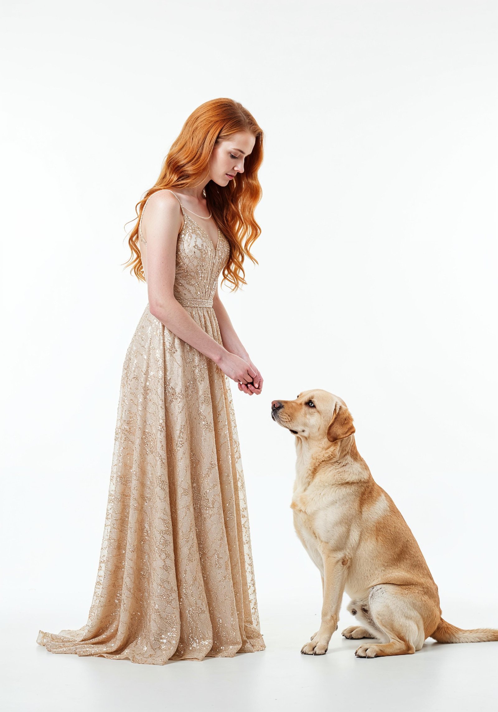 Young Woman with Pet Dog Lifestyle Portrait in Casual Fashion and Animal Companion Theme
