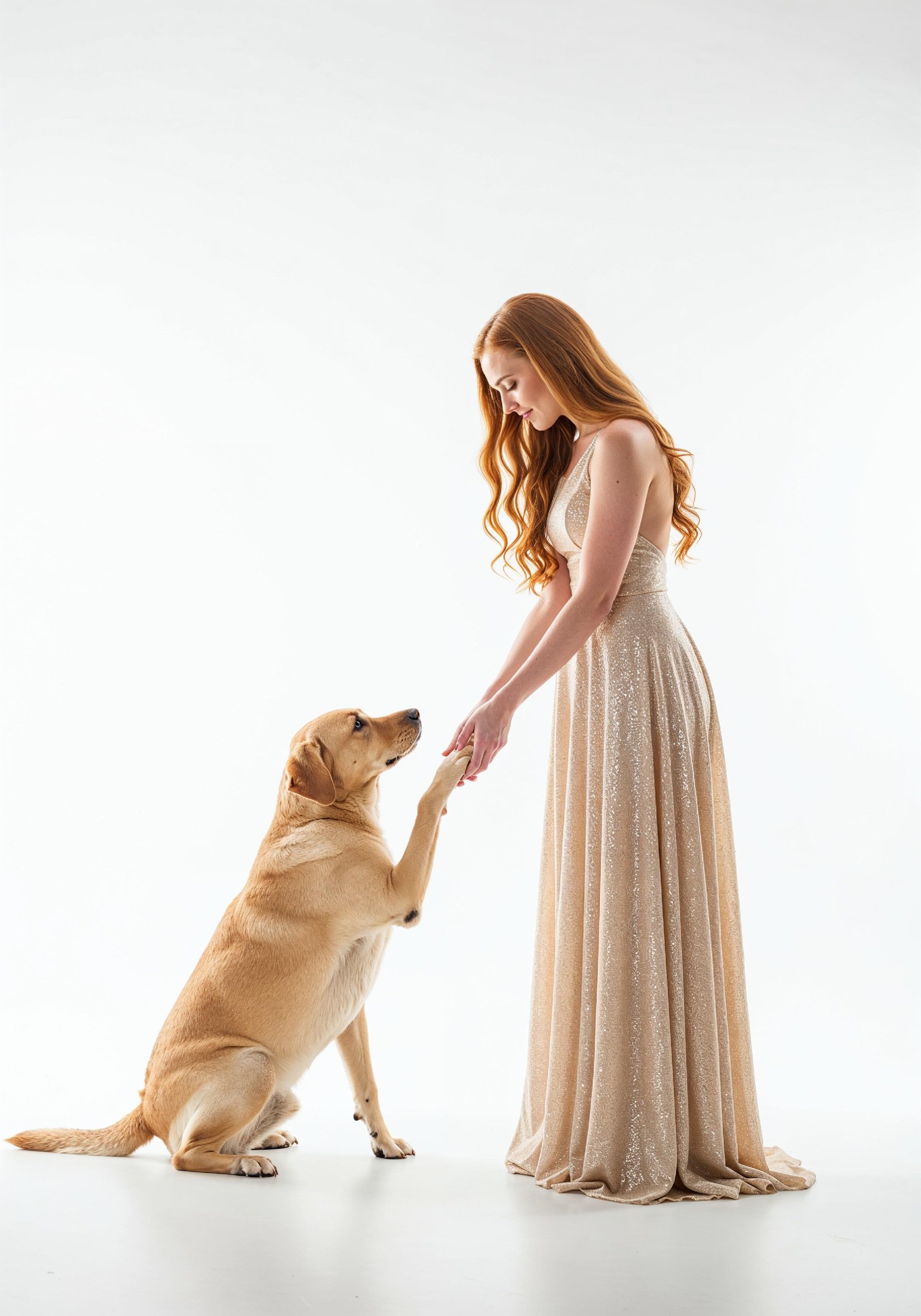 Young Woman with Pet Dog Lifestyle Portrait in Casual Fashion and Animal Companion Theme