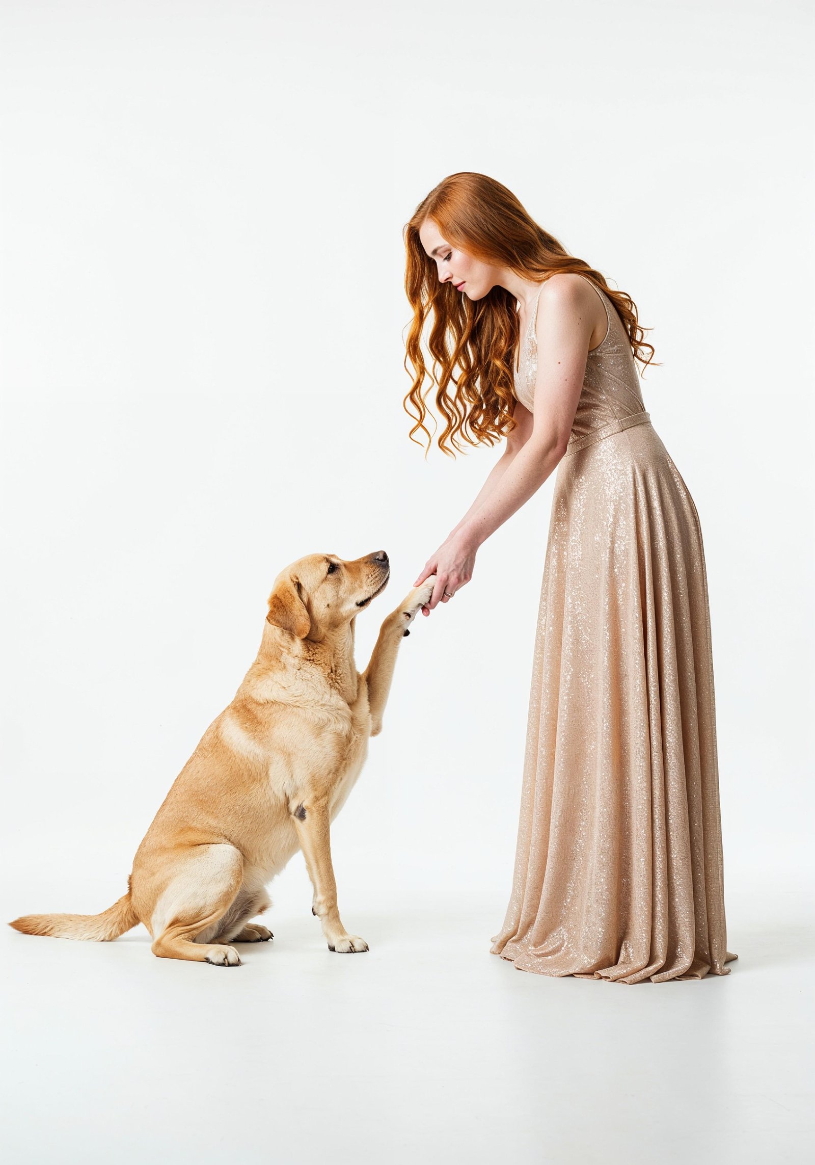 Young Woman with Pet Dog Lifestyle Portrait in Casual Fashion and Animal Companion Theme