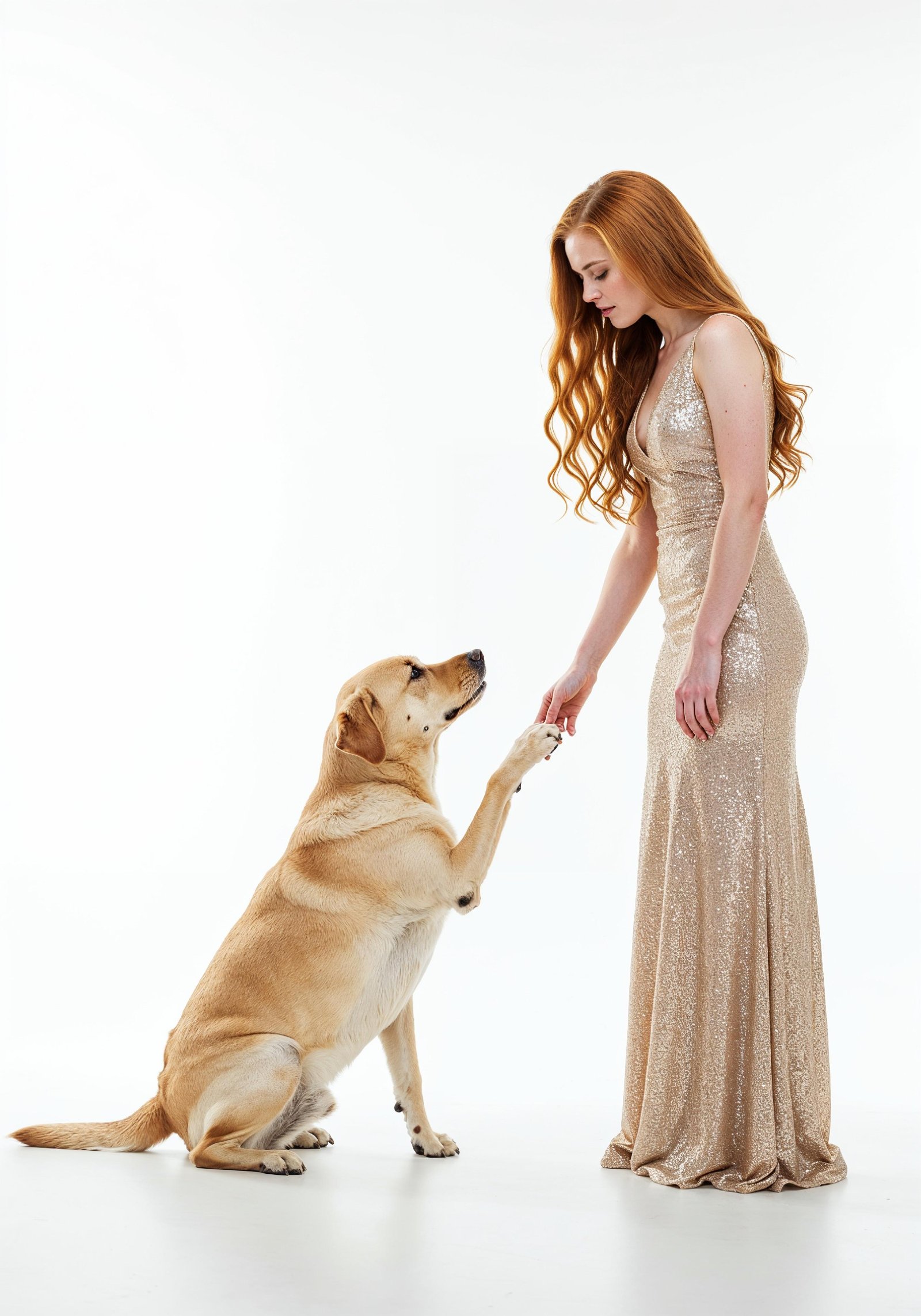 Young Woman with Pet Dog Lifestyle Portrait in Casual Fashion and Animal Companion Theme