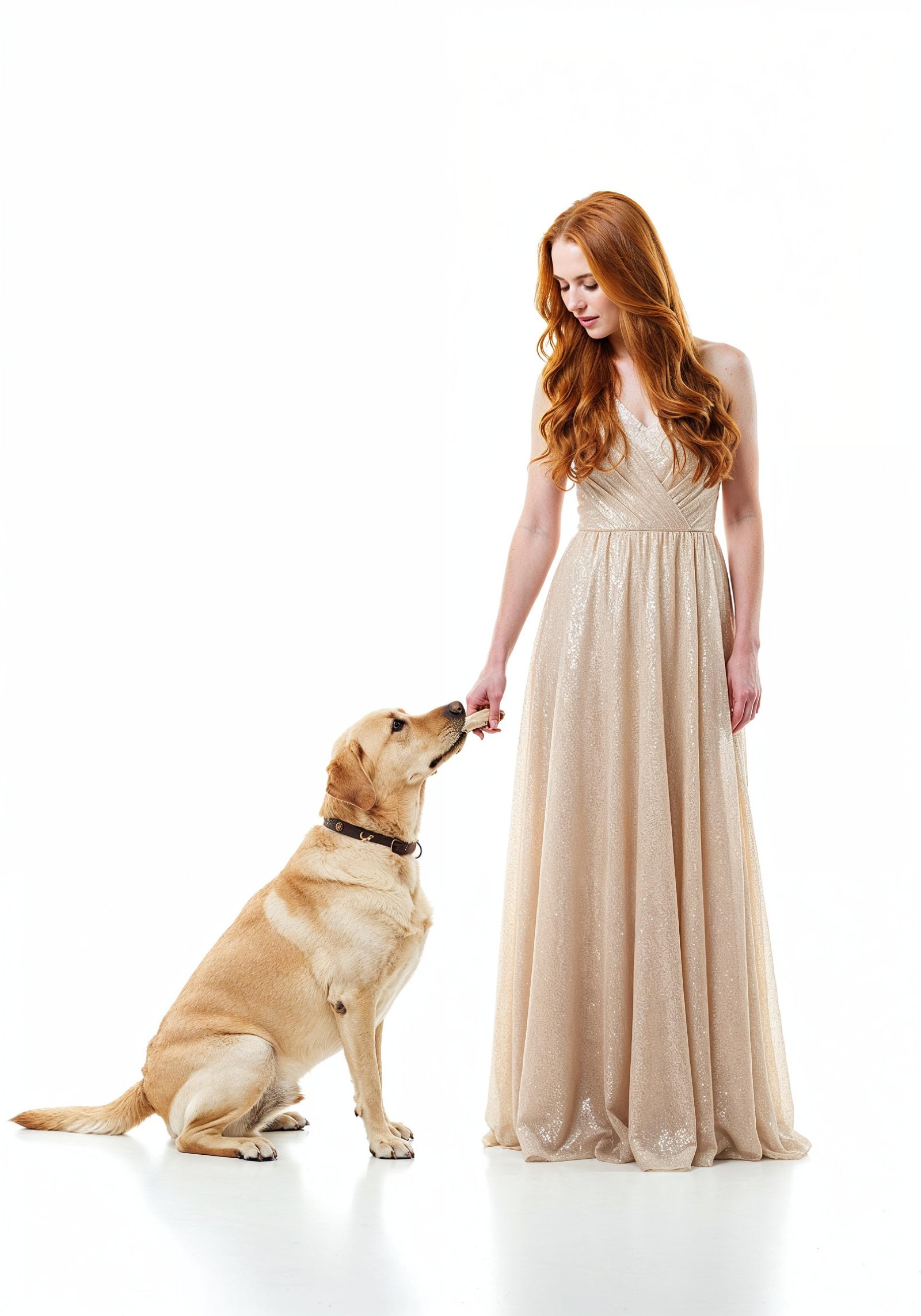 Young Woman with Pet Dog Lifestyle Portrait in Casual Fashion and Animal Companion Theme