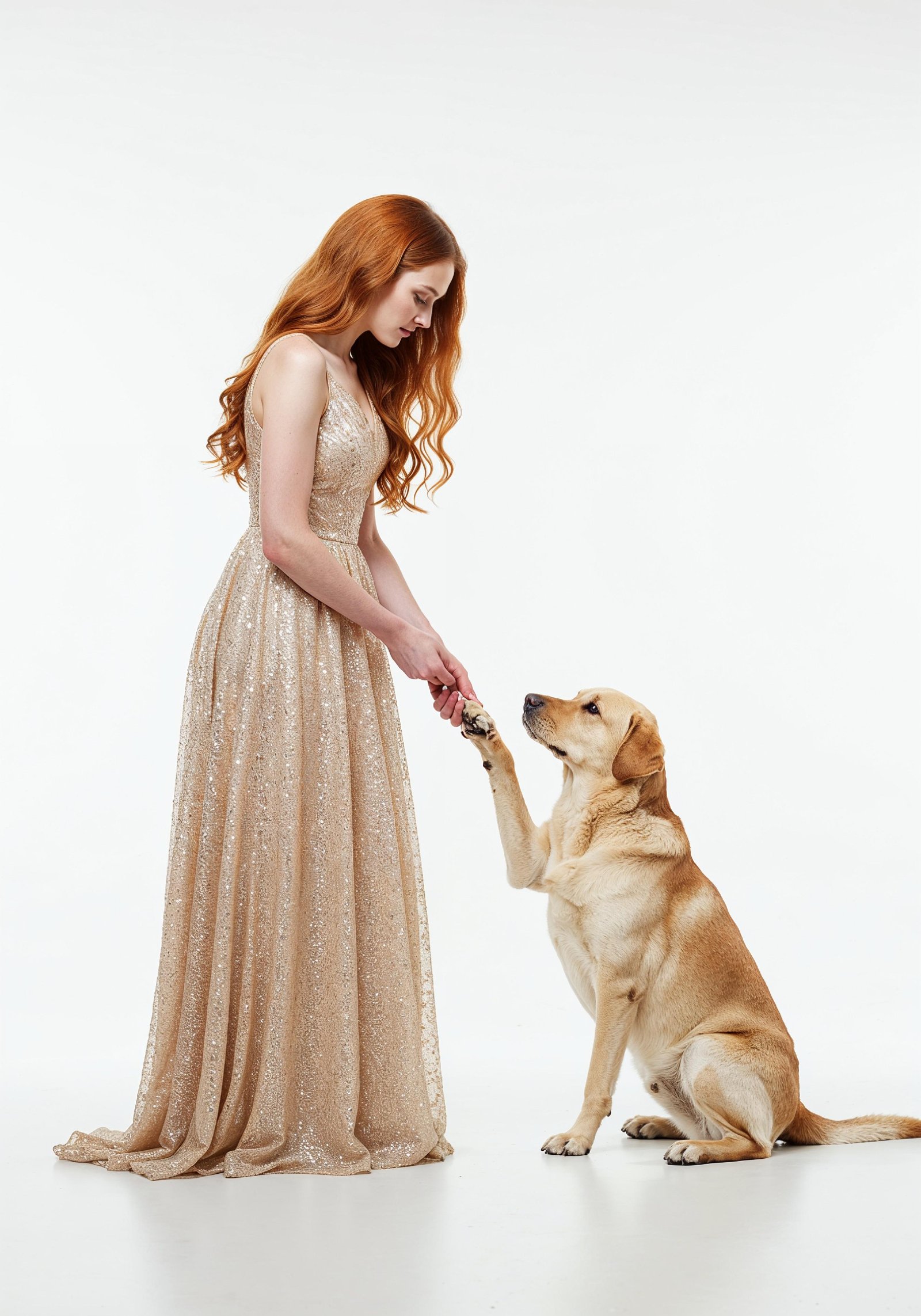 Young Woman with Pet Dog Lifestyle Portrait in Casual Fashion and Animal Companion Theme