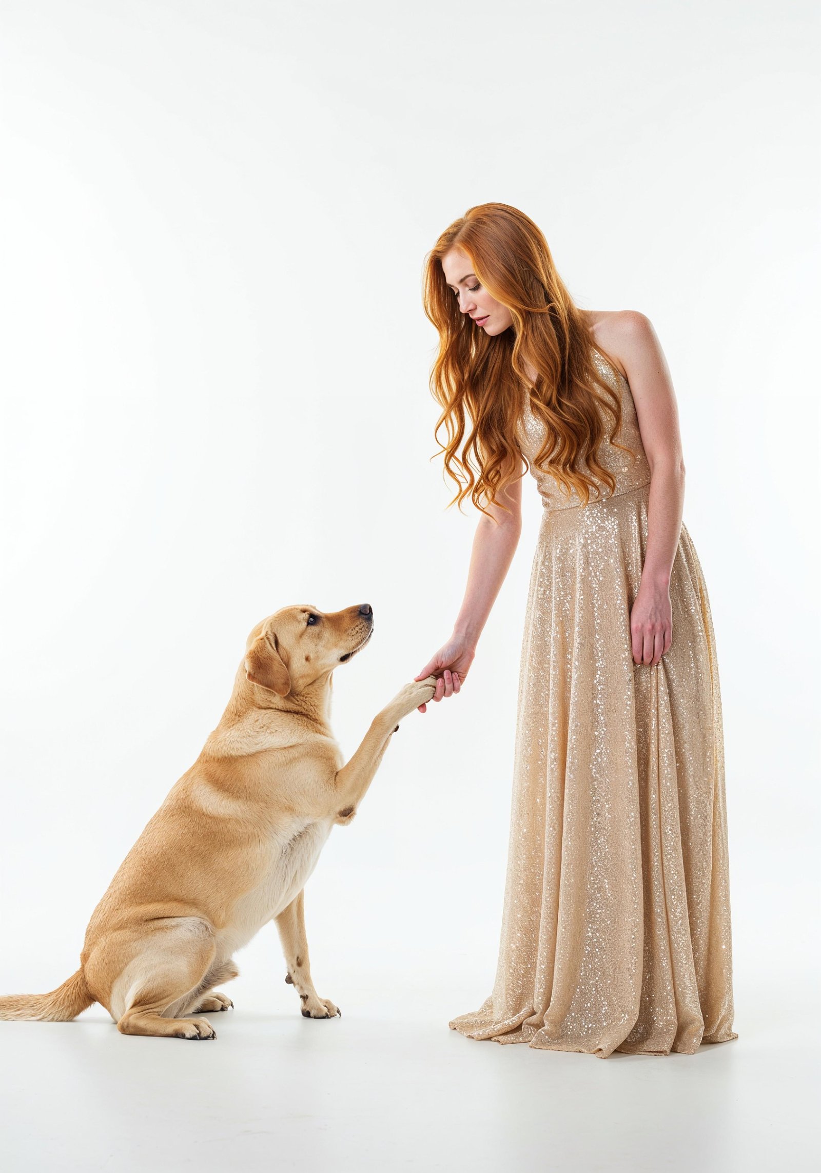 Young Woman with Pet Dog Lifestyle Portrait in Casual Fashion and Animal Companion Theme