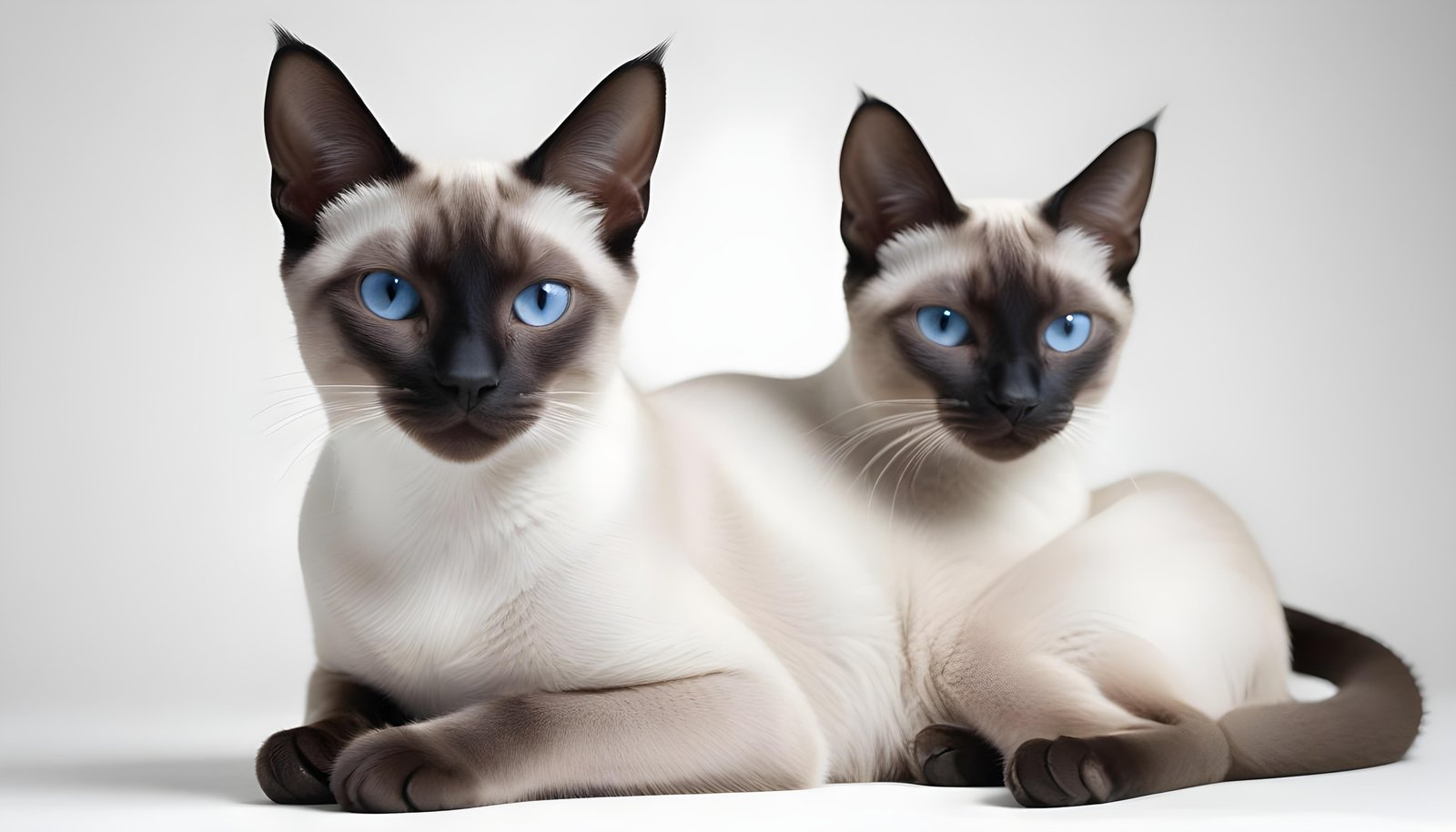 Beautiful Domestic Cat Portrait Isolated on Clean Background