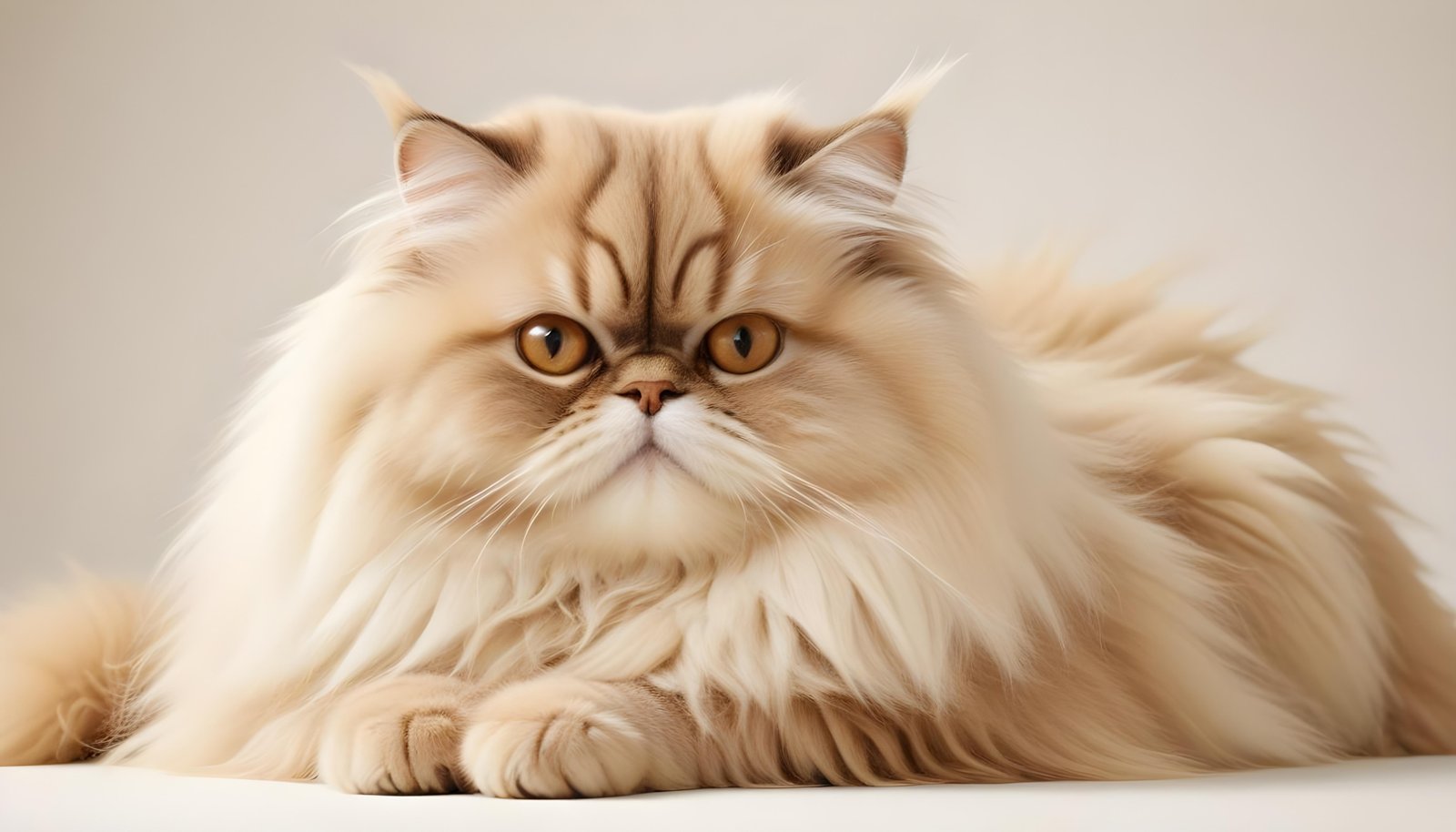 Beautiful Domestic Cat Portrait Isolated on Clean Background