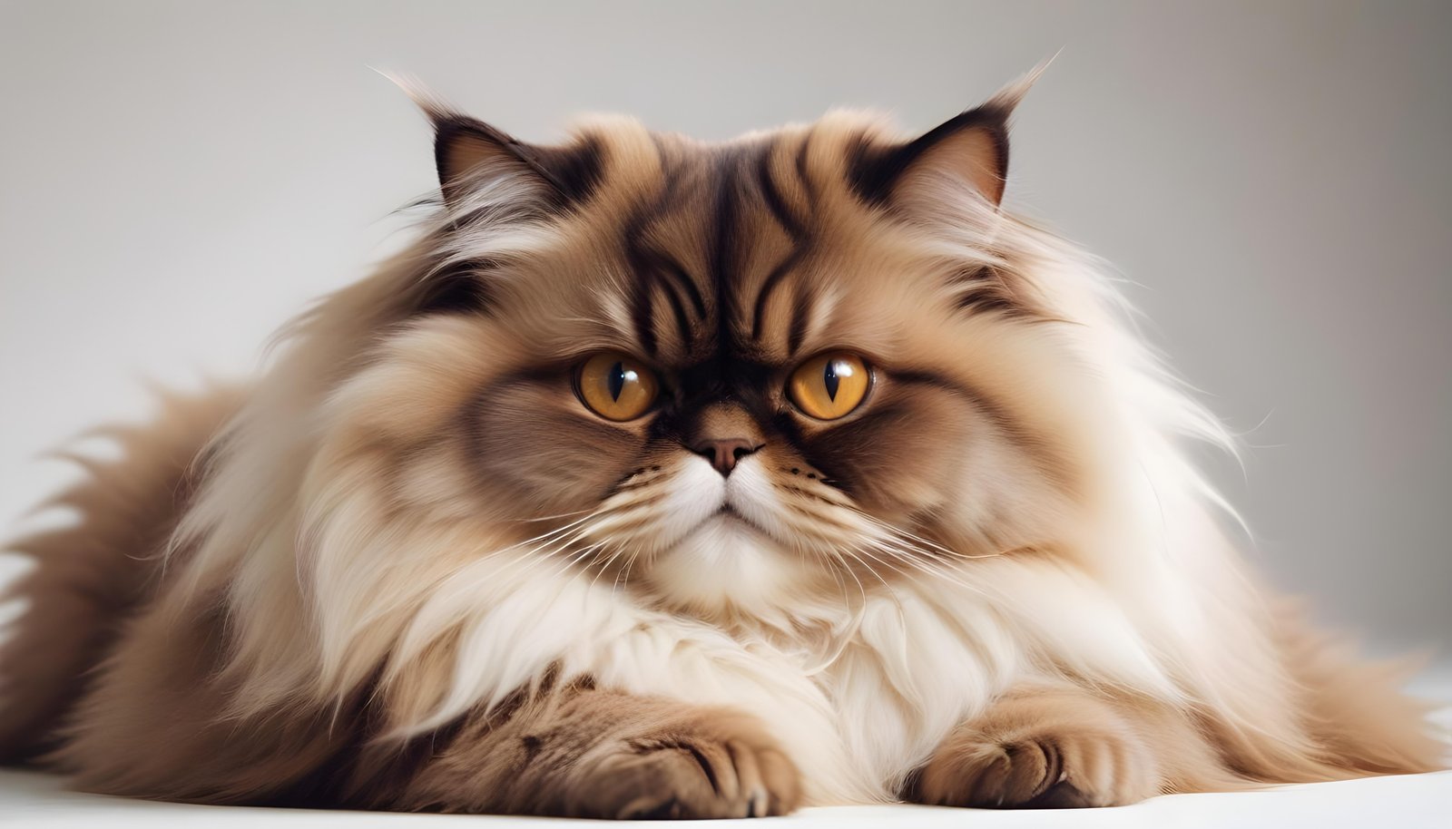 Beautiful Domestic Cat Portrait Isolated on Clean Background