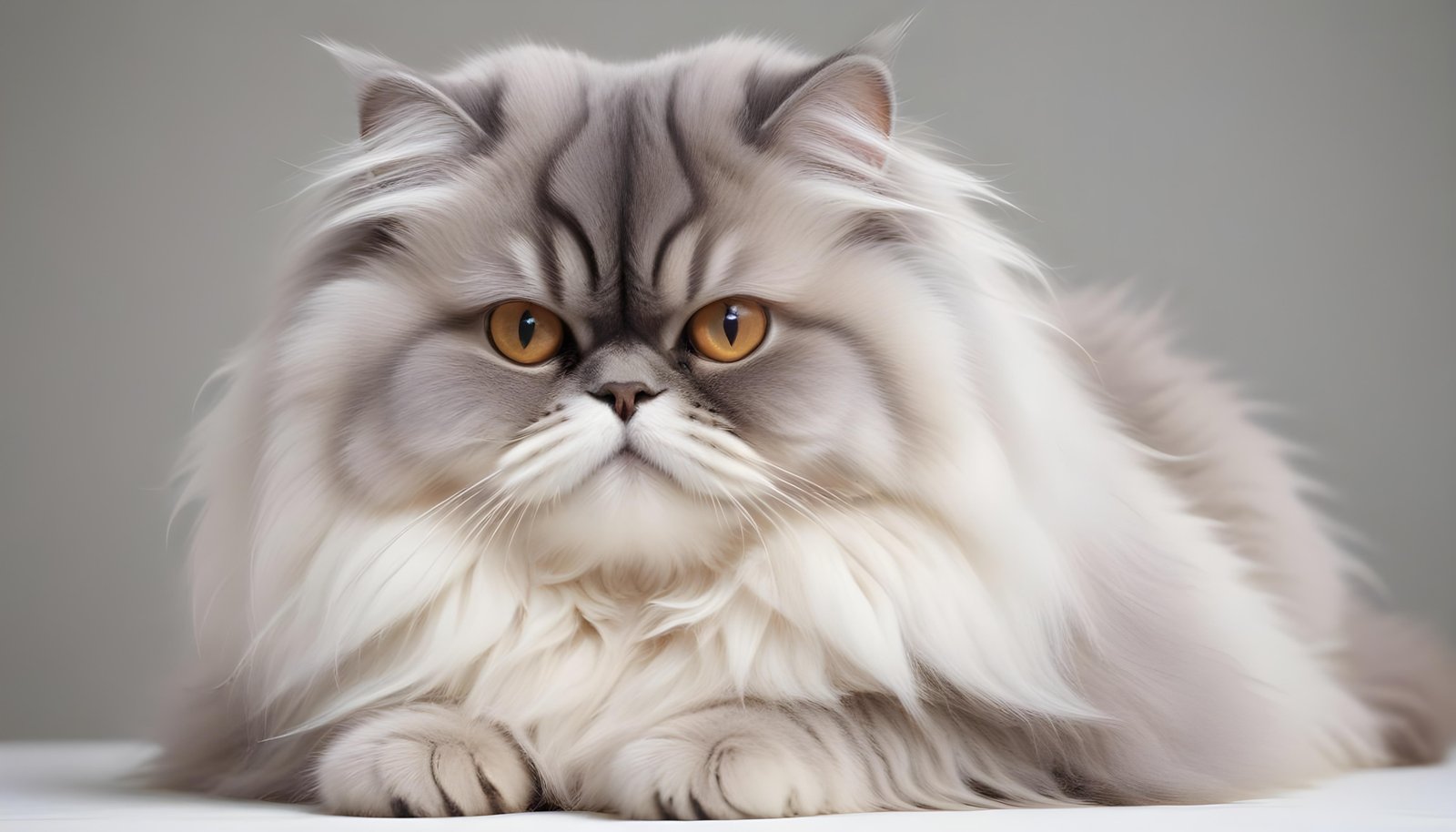 Beautiful Domestic Cat Portrait Isolated on Clean Background