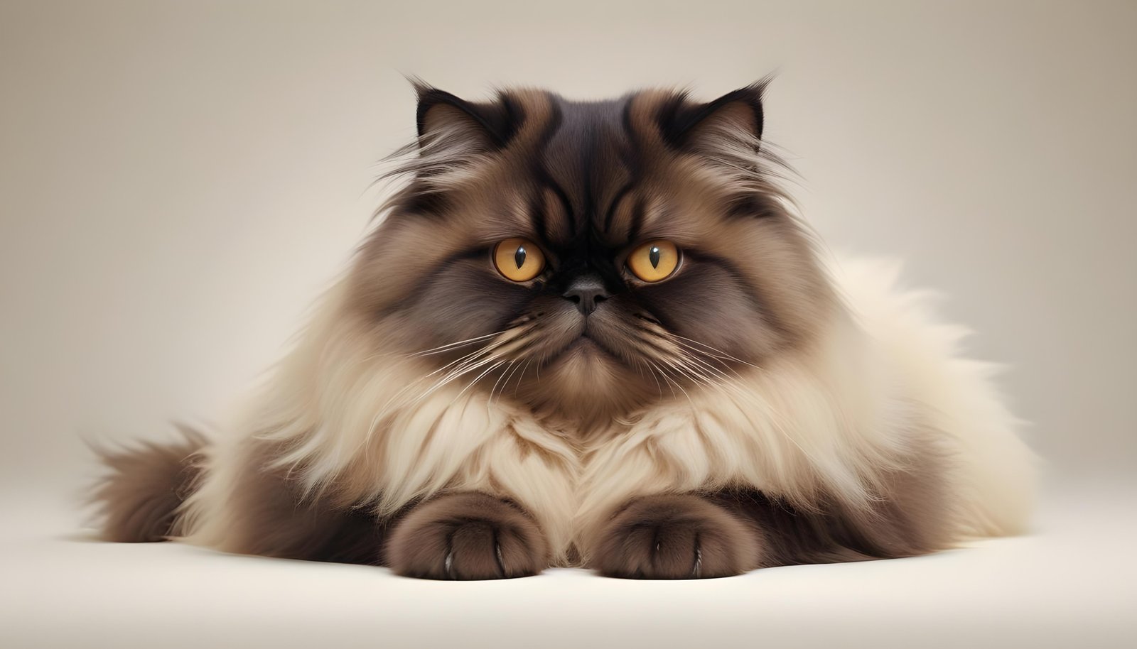 Beautiful Domestic Cat Portrait Isolated on Clean Background
