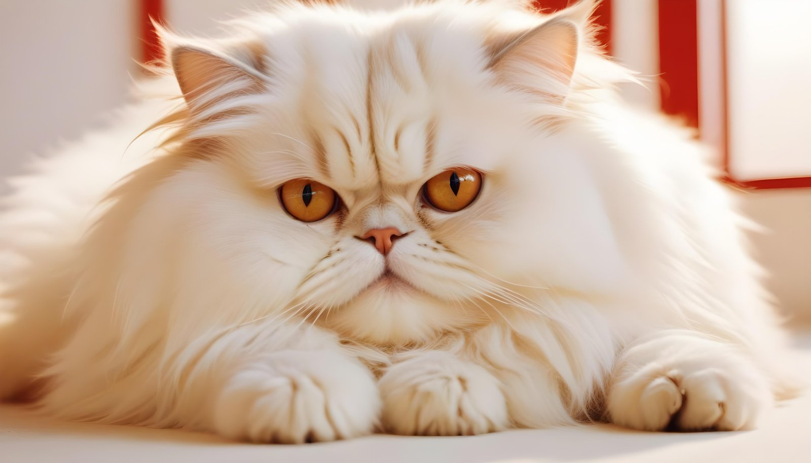 Beautiful Domestic Cat Portrait Isolated on Clean Background