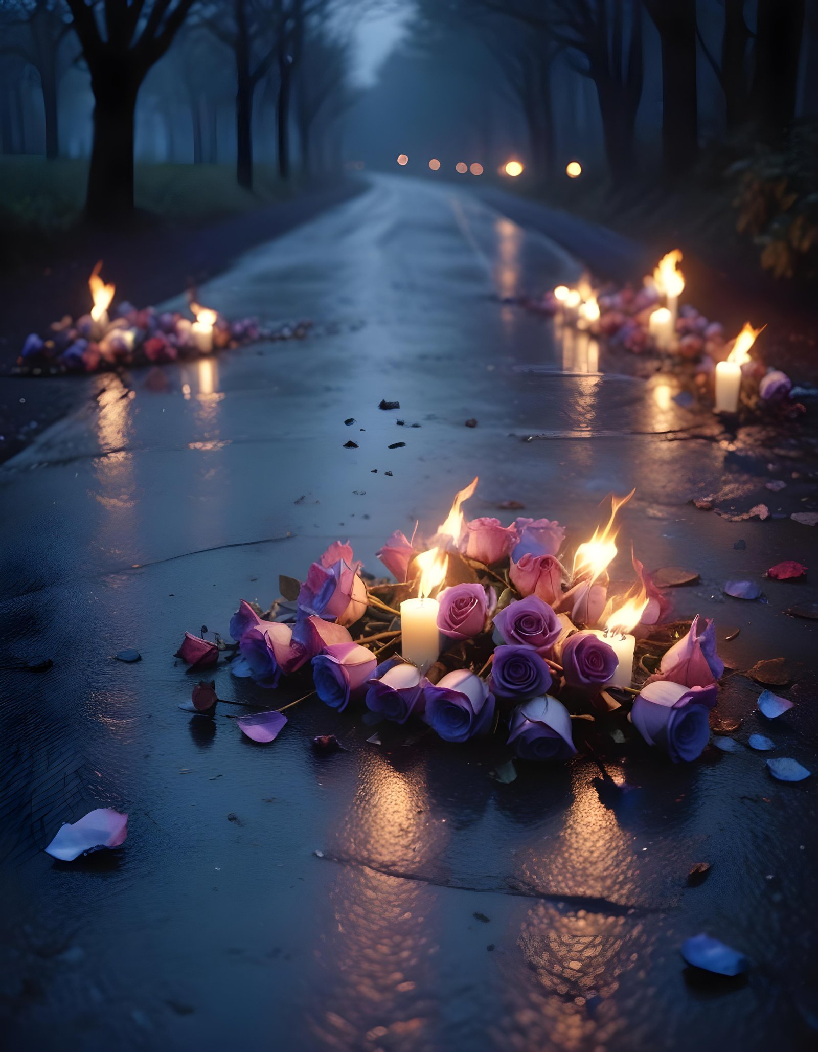 Dark Romantic Rose Flower Artwork with Dramatic Lighting and Moody Background