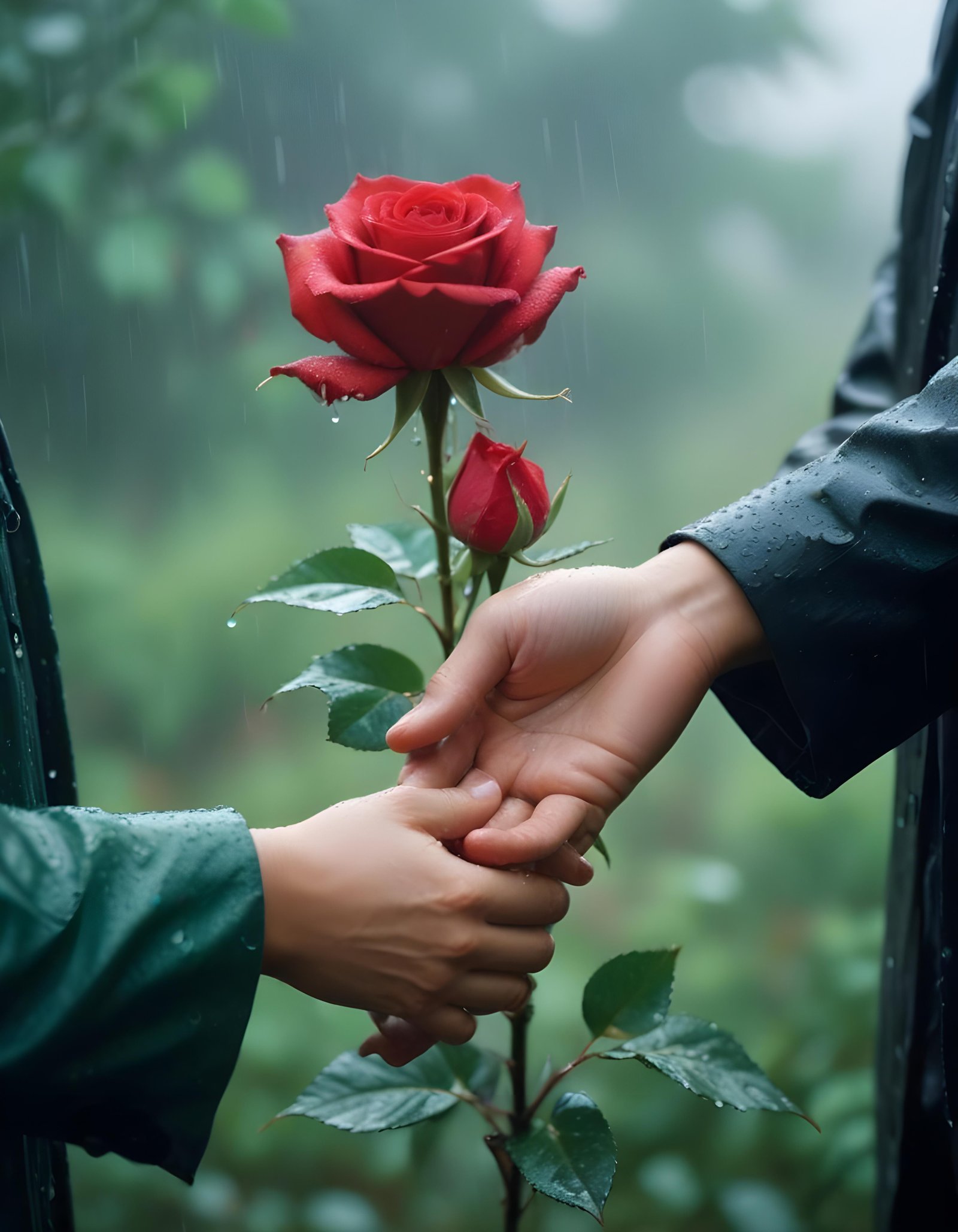 Dark Romantic Rose Flower Artwork with Dramatic Lighting and Moody Background