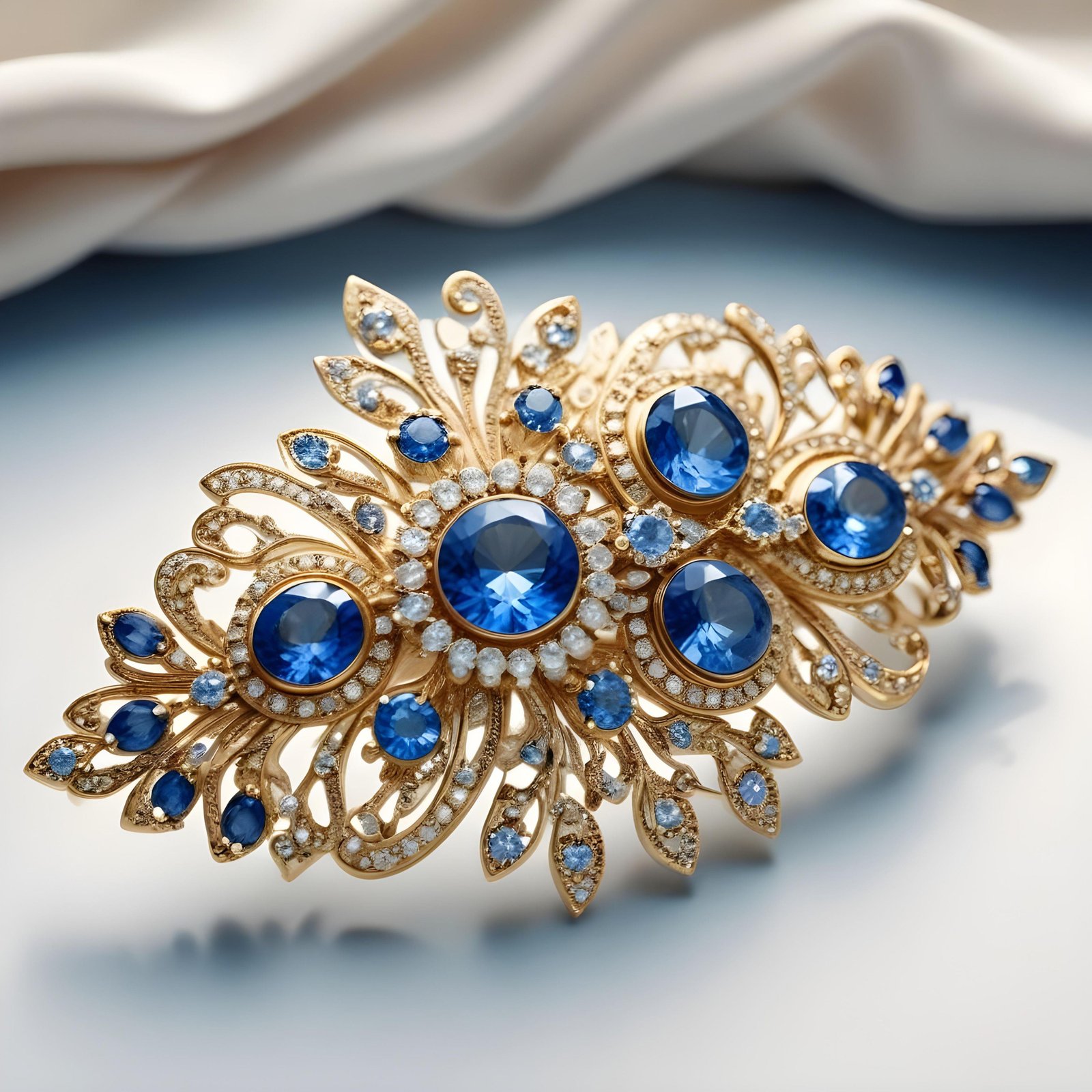 Elegant Decorative Hair Accessories and Luxury Jewelry Elements Isolated Background