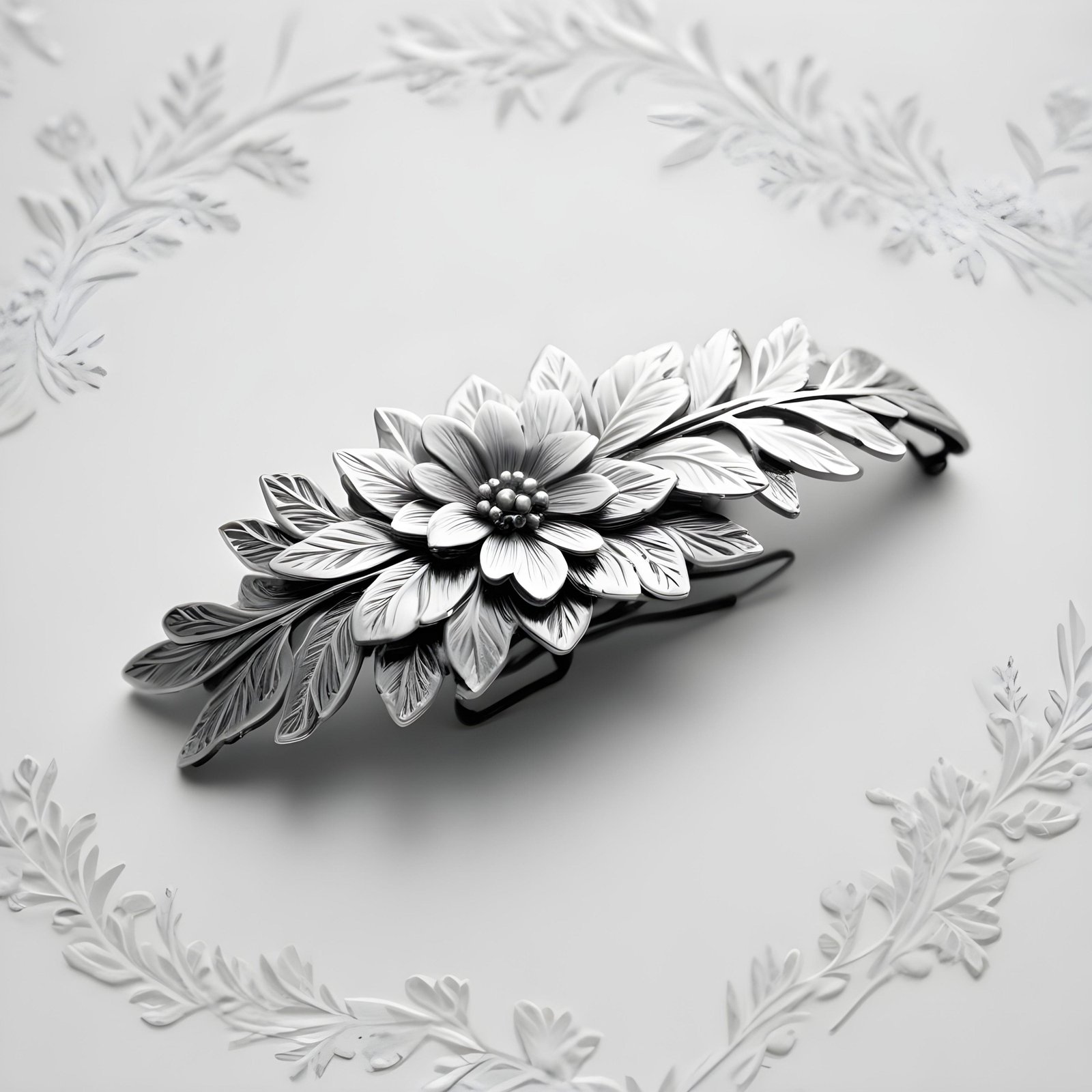 Elegant Decorative Hair Accessories and Luxury Jewelry Elements Isolated Background