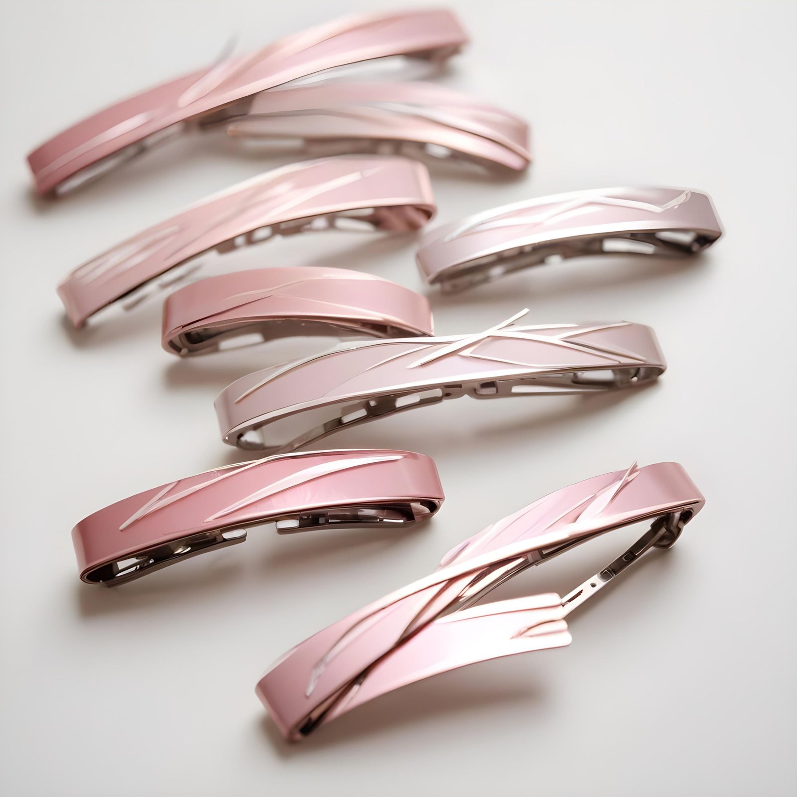 Elegant Decorative Hair Accessories and Luxury Jewelry Elements Isolated Background