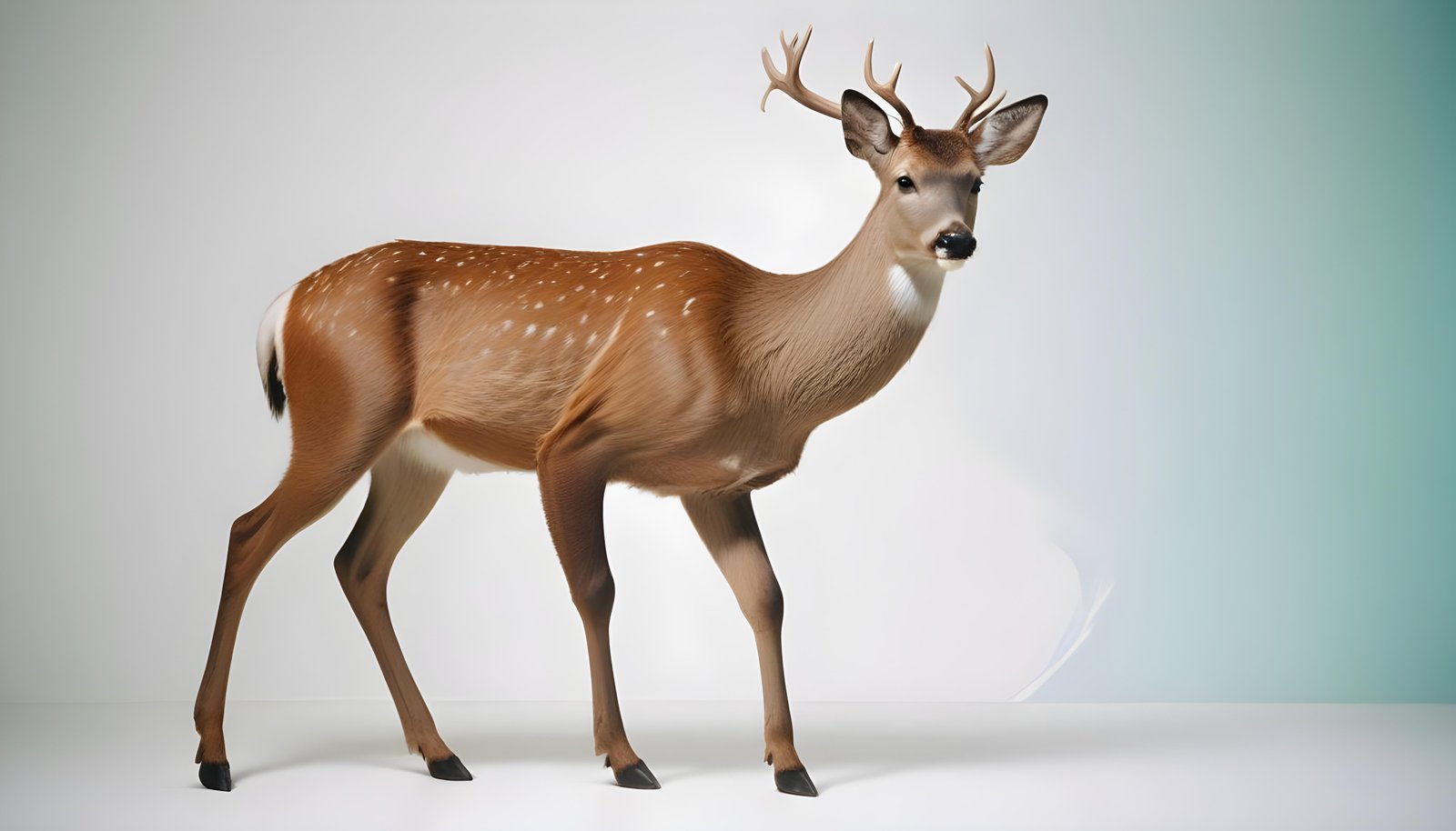 Majestic Deer Wildlife Portrait in Natural Forest Environment