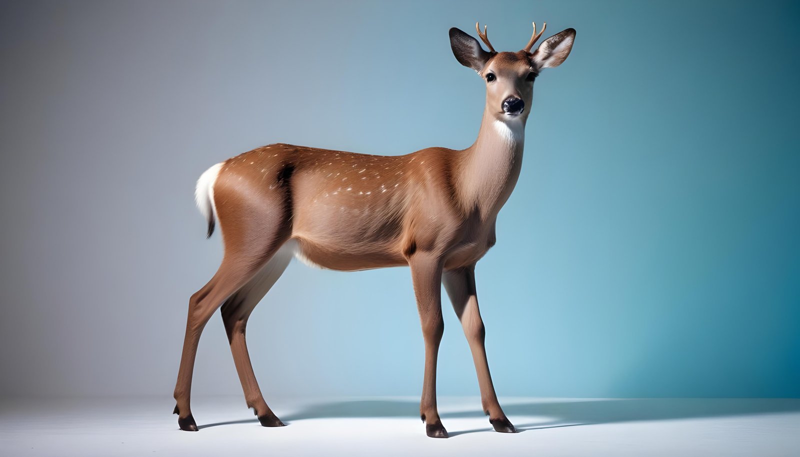 Majestic Deer Wildlife Portrait in Natural Forest Environment