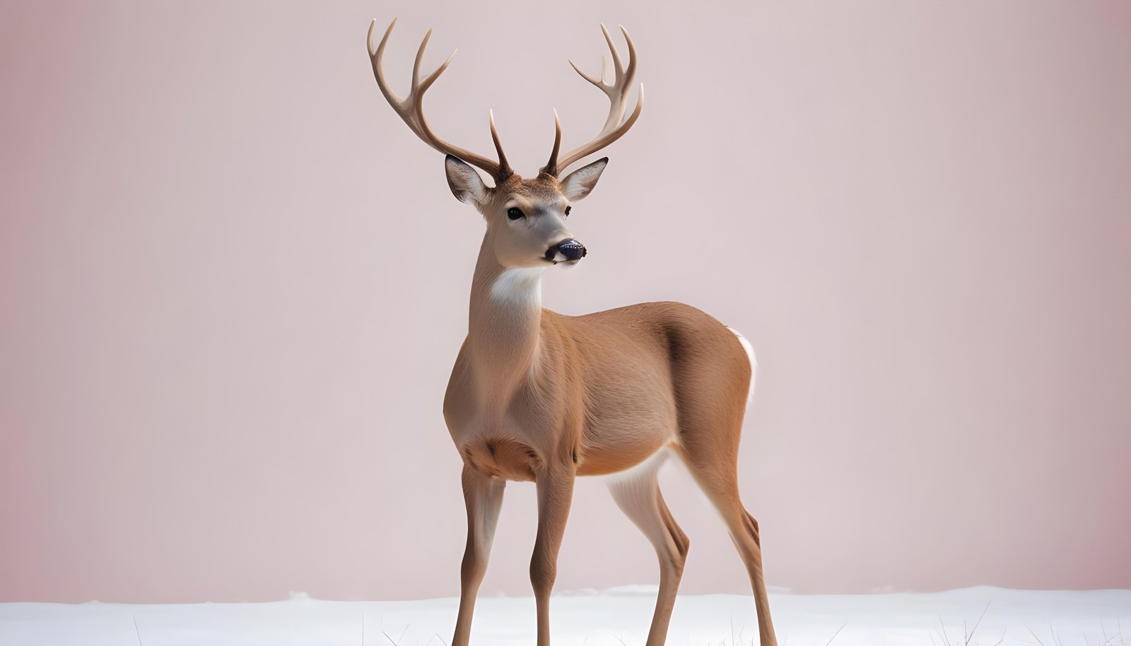 Majestic Deer Wildlife Portrait in Natural Forest Environment