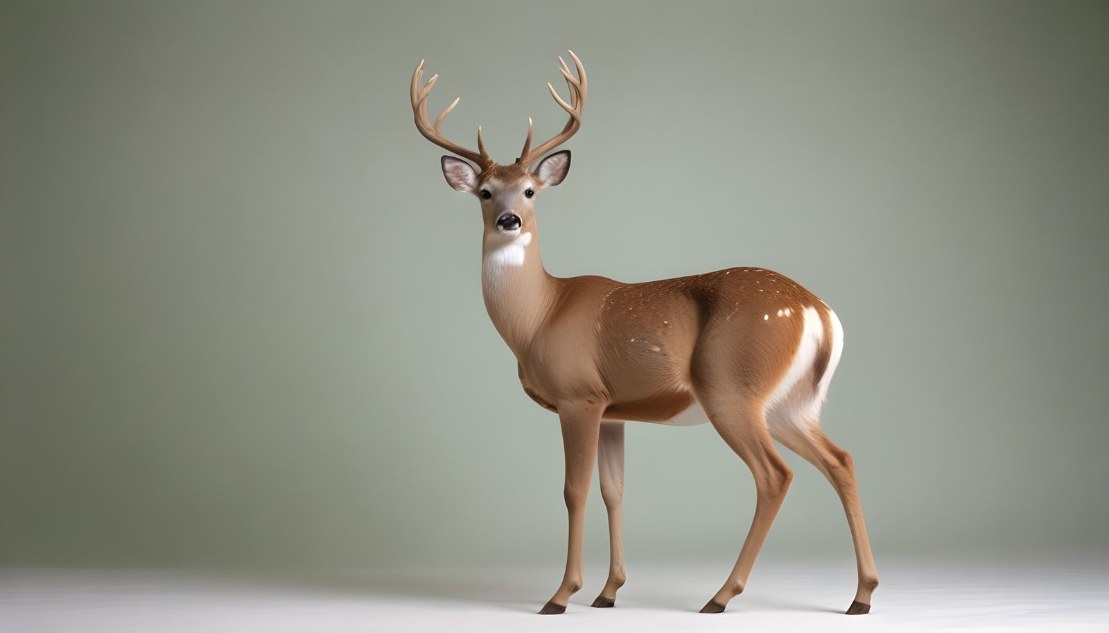 Majestic Deer Wildlife Portrait in Natural Forest Environment