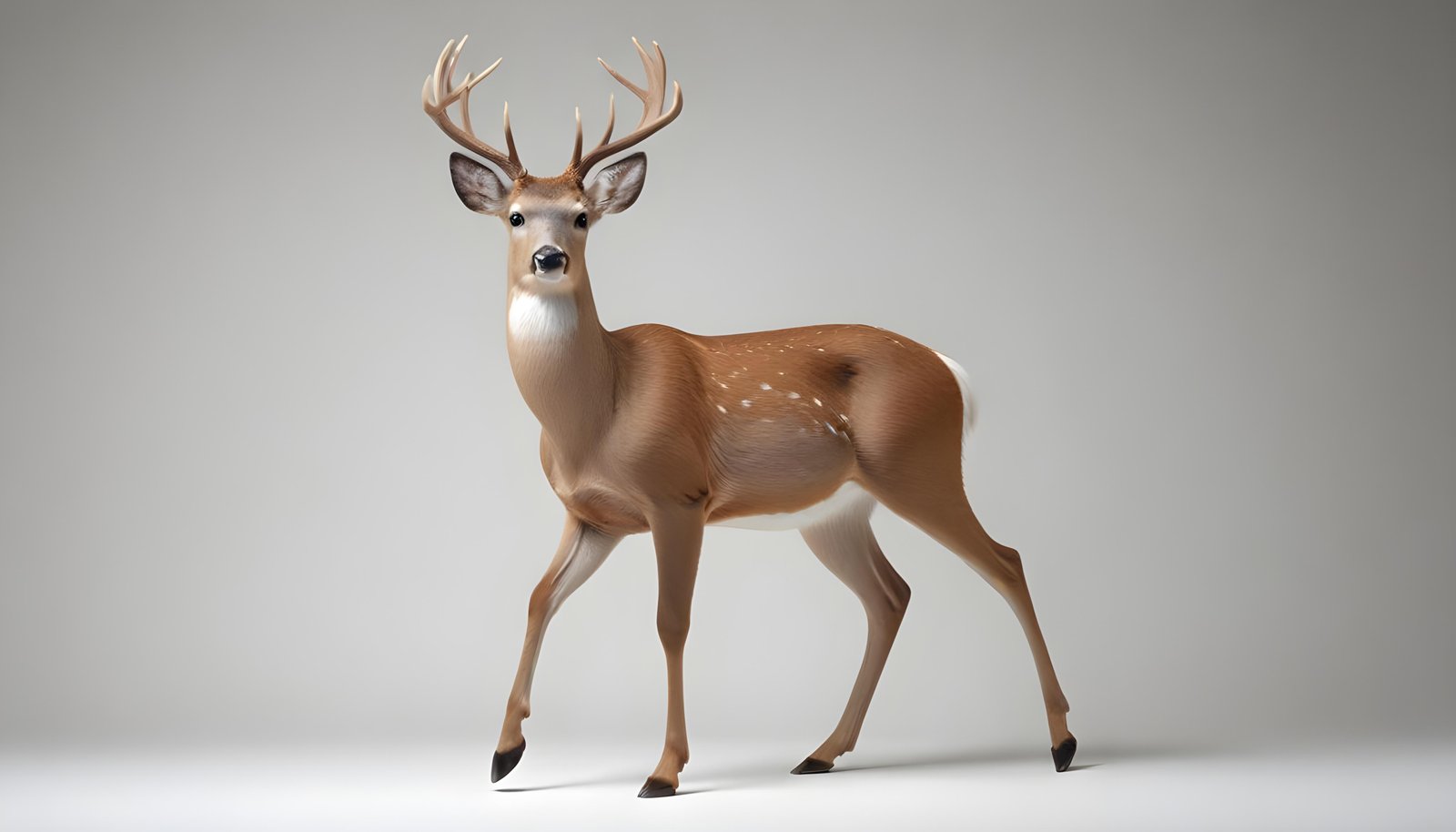Majestic Deer Wildlife Portrait in Natural Forest Environment