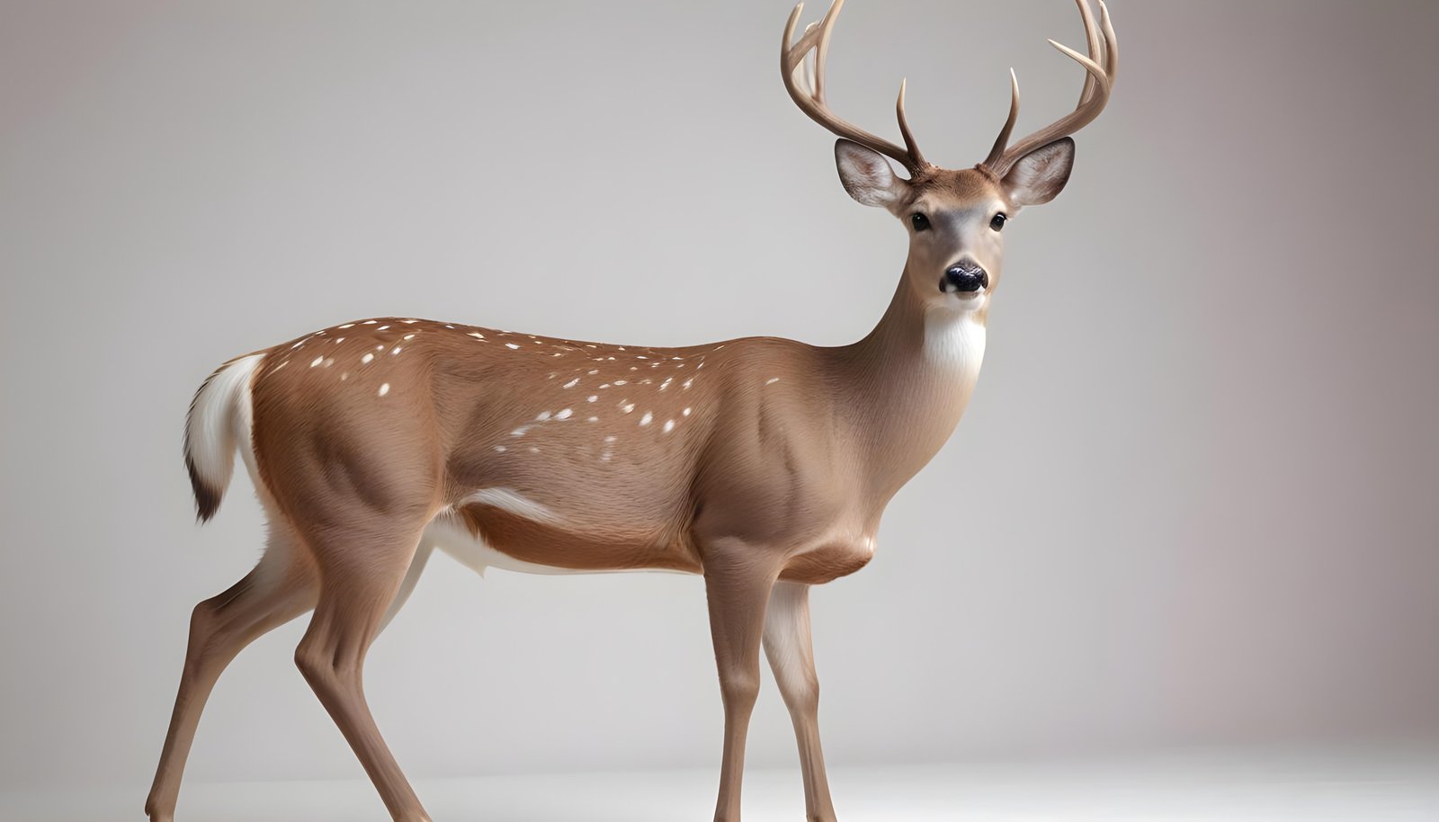 Majestic Deer Wildlife Portrait in Natural Forest Environment