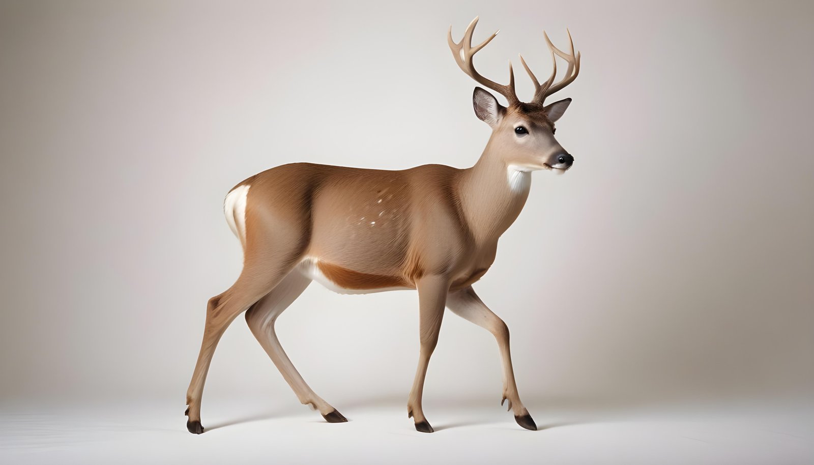 Majestic Deer Wildlife Portrait in Natural Forest Environment