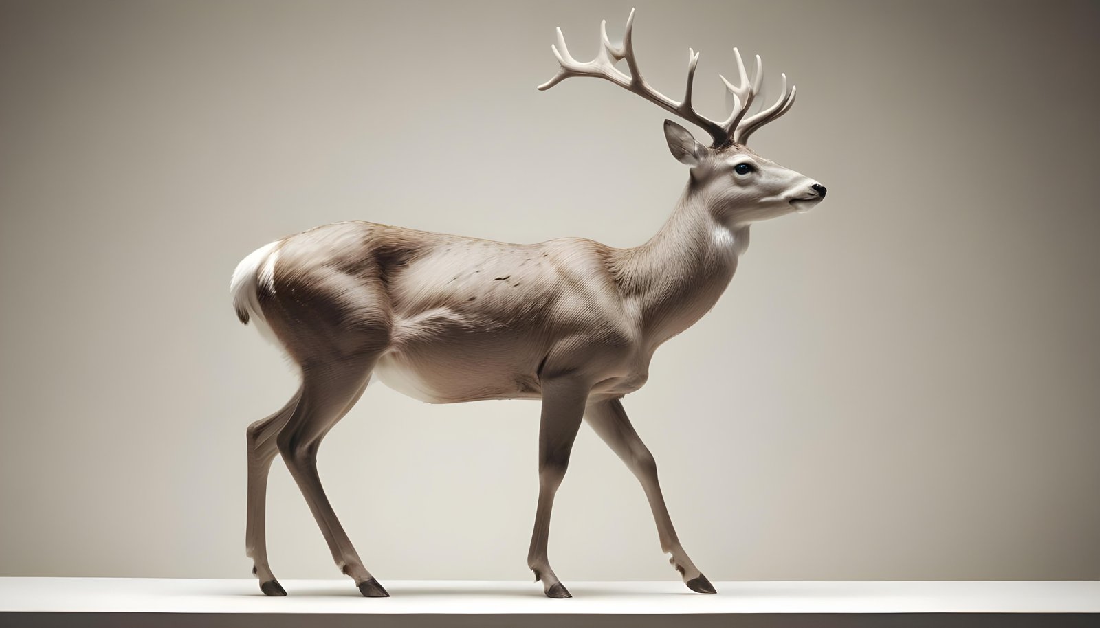 Majestic Deer Wildlife Portrait in Natural Forest Environment