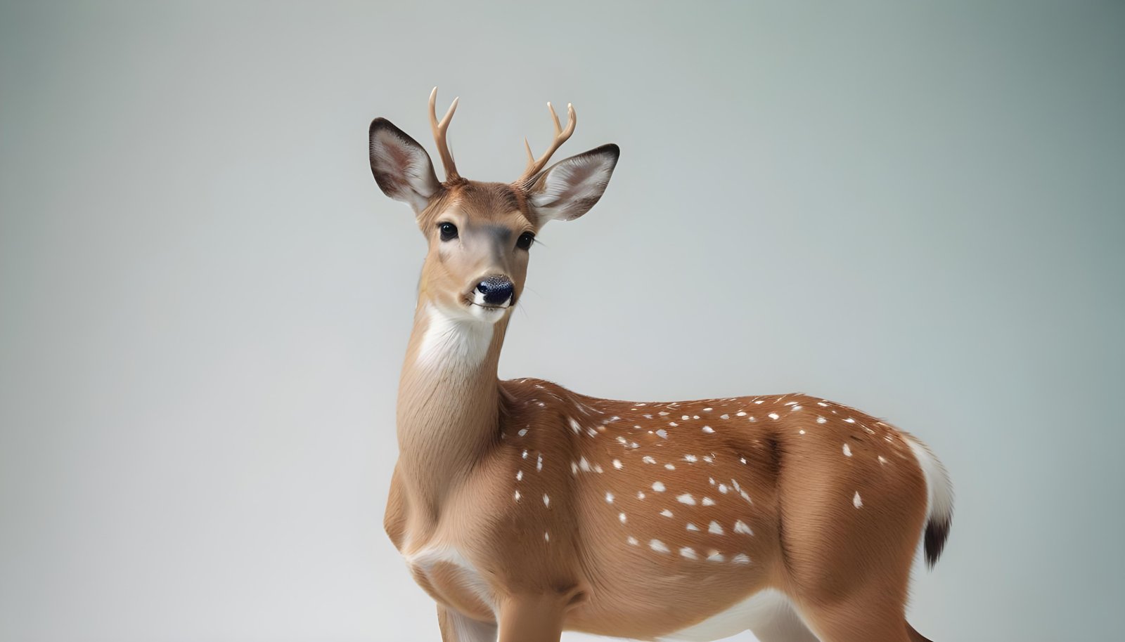 Majestic Deer Wildlife Portrait in Natural Forest Environment