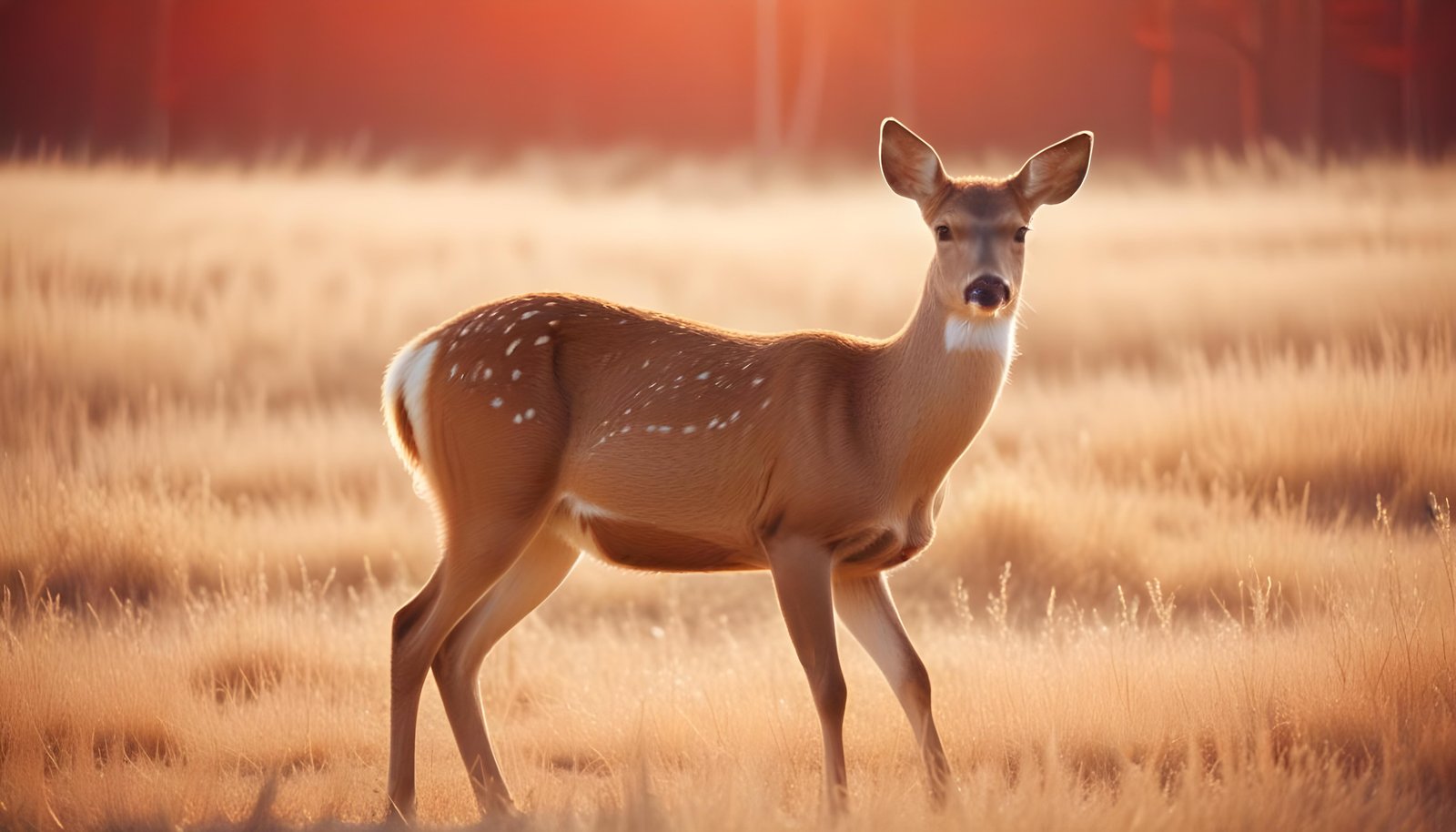 Majestic Deer Wildlife Portrait in Natural Forest Environment
